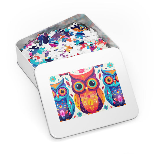 Jigsaw Puzzle, Owl, Personalised/Non-Personalised (30, 110, 252, 500,1000-Piece)