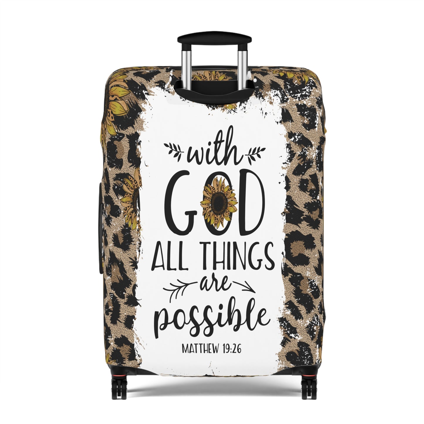 Luggage Cover, Bible Verse, With God all things are Possible, awd-1463