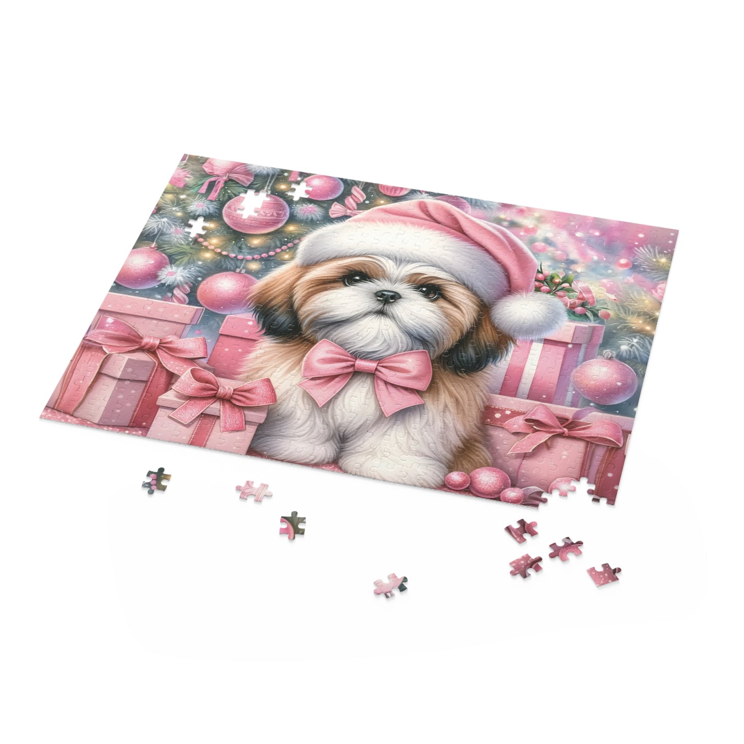 Personalised/Non-Personalised Puzzle, Christmas, Shiatzu (120, 252, 500-Piece)