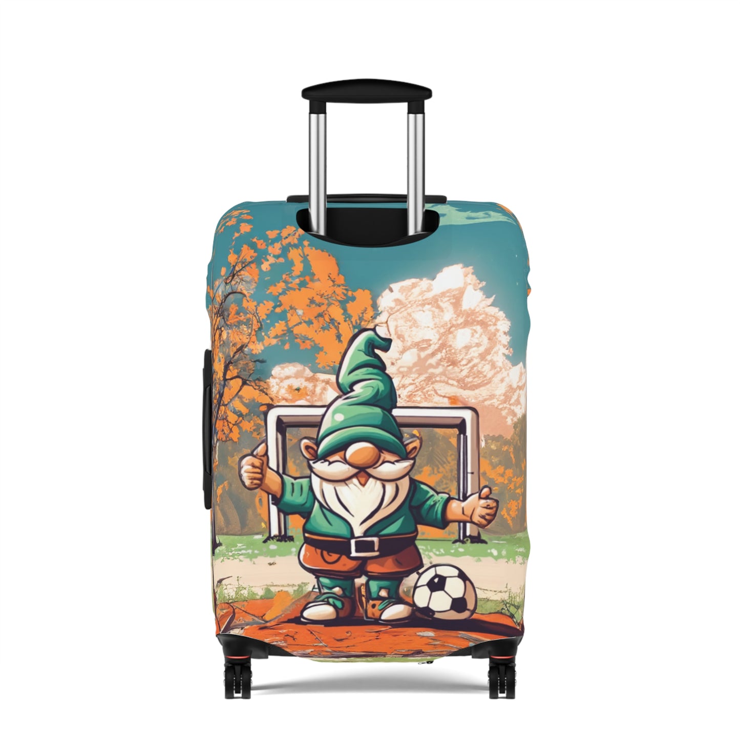 Luggage Cover, Retro Soccer Gnome, awd-5028