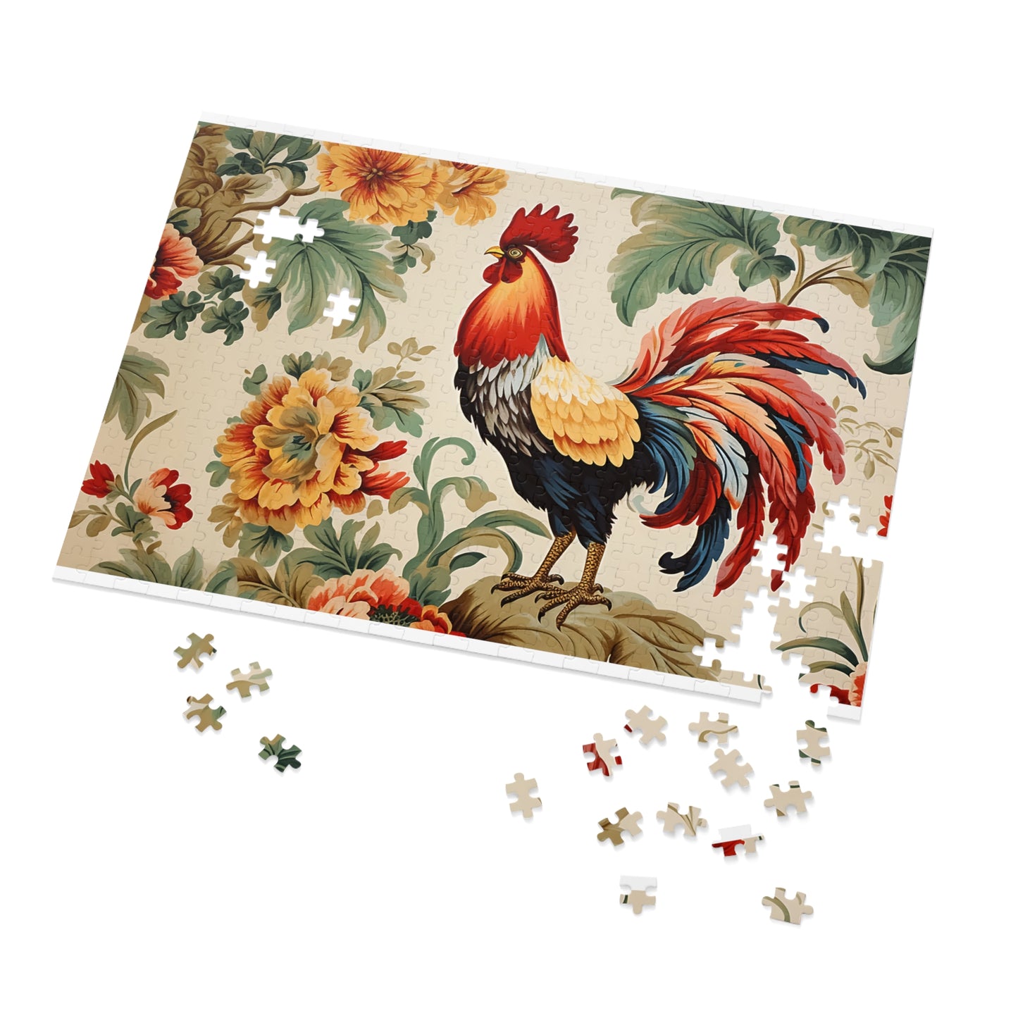 Jigsaw Puzzle, Chicken/Rooster, Personalised/Non-Personalised (30, 110, 252, 500,1000-Piece)