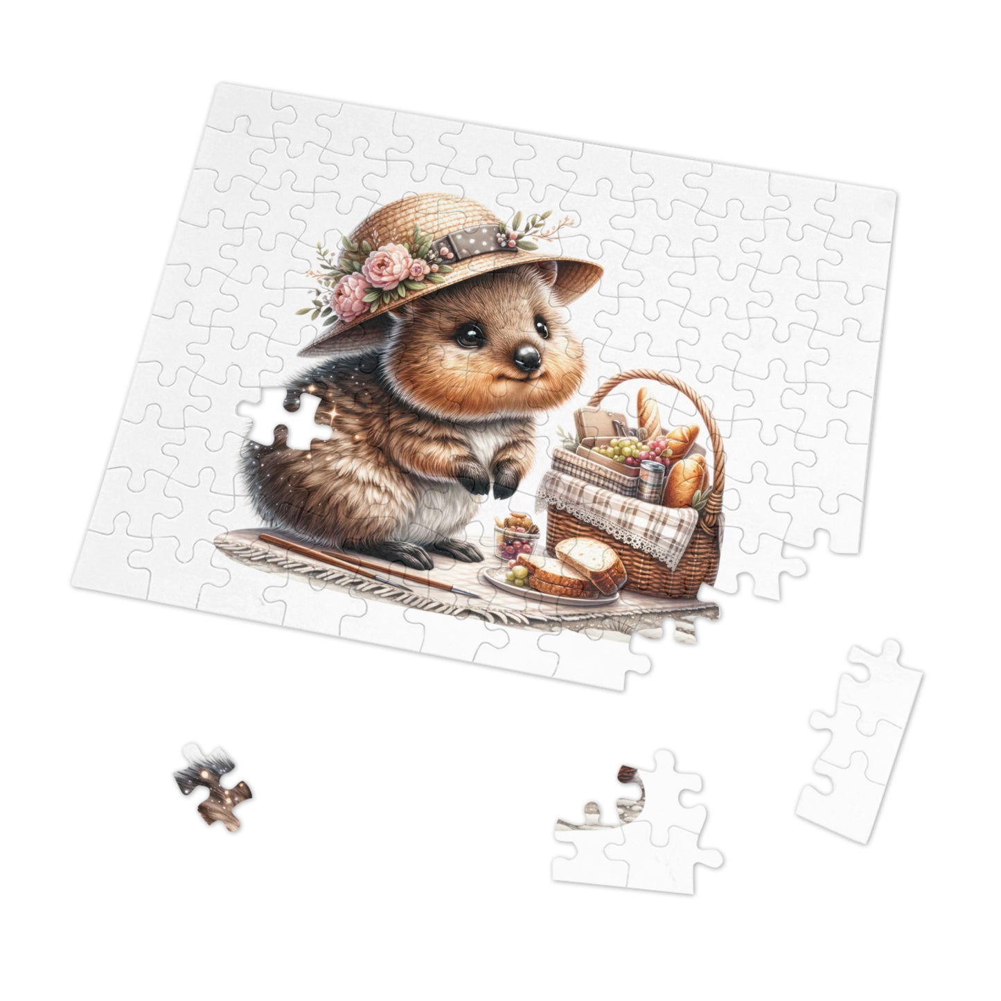 Jigsaw Puzzle in Tin, Australian Animals, Quokka, Personalised/Non-Personalised, awd-1330 (30, 110, 252, 500,1000-Piece)