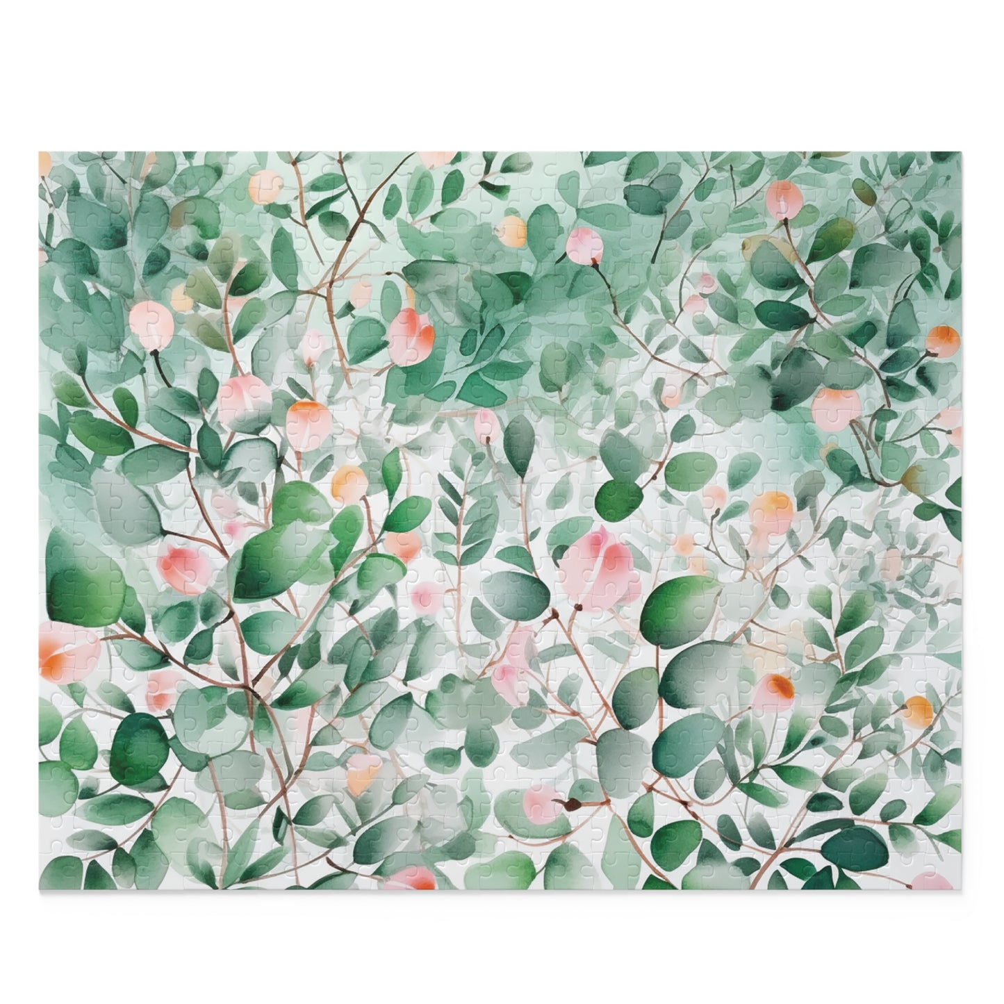 Personalised/Non-Personalised Puzzle, Eucalyptus Leaves (120, 252, 500-Piece)