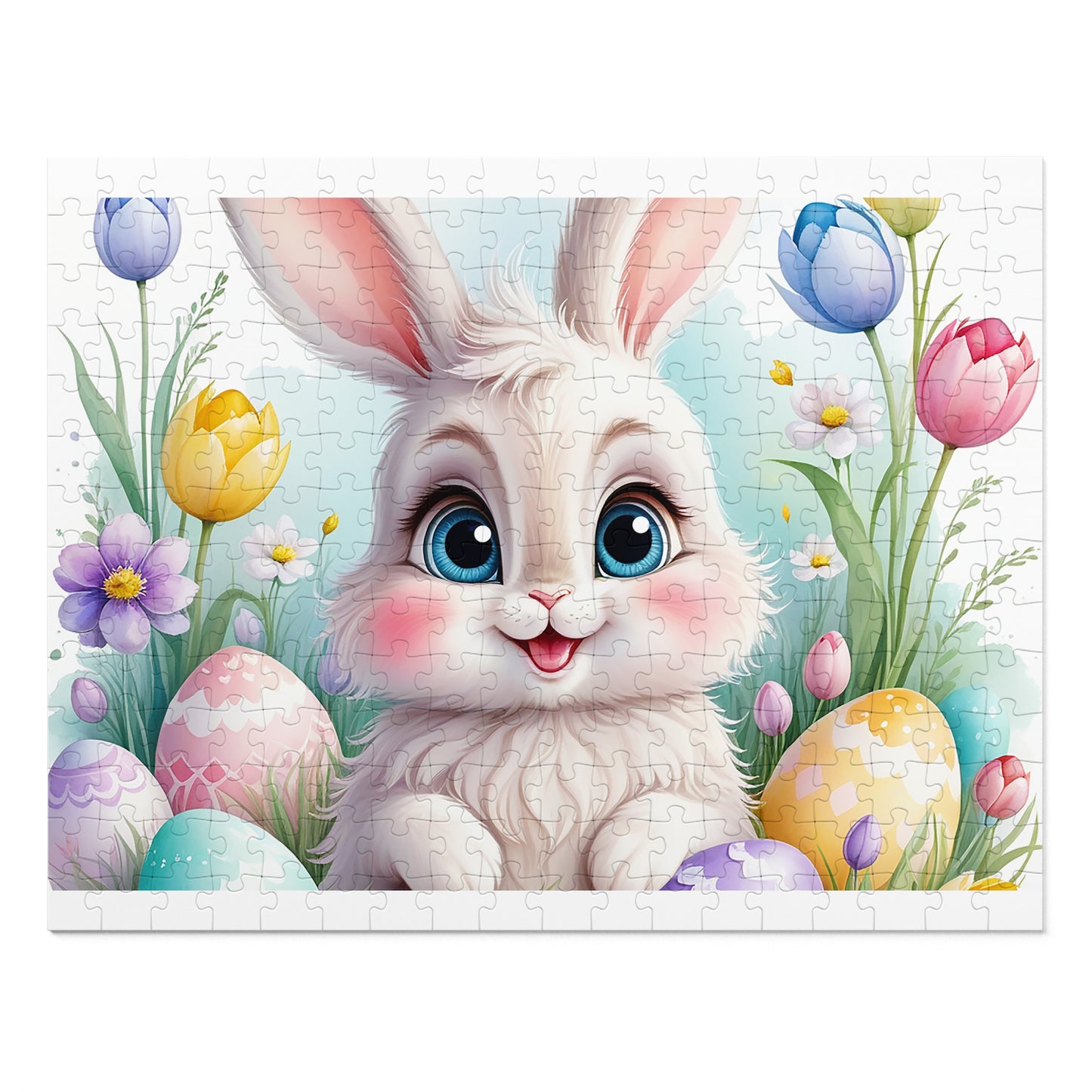 Puzzle, Easter, Rabbit, Personalised/Non-Personalised (30, 110, 252, 500,1000-Piece) awd-647