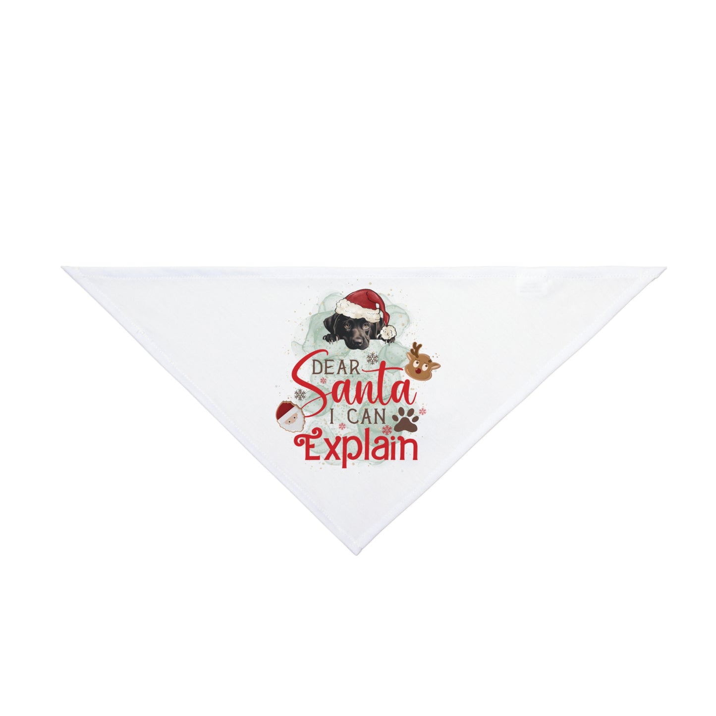 Bandana, Dear Santa I can Explain, Christmas Pet Bandana