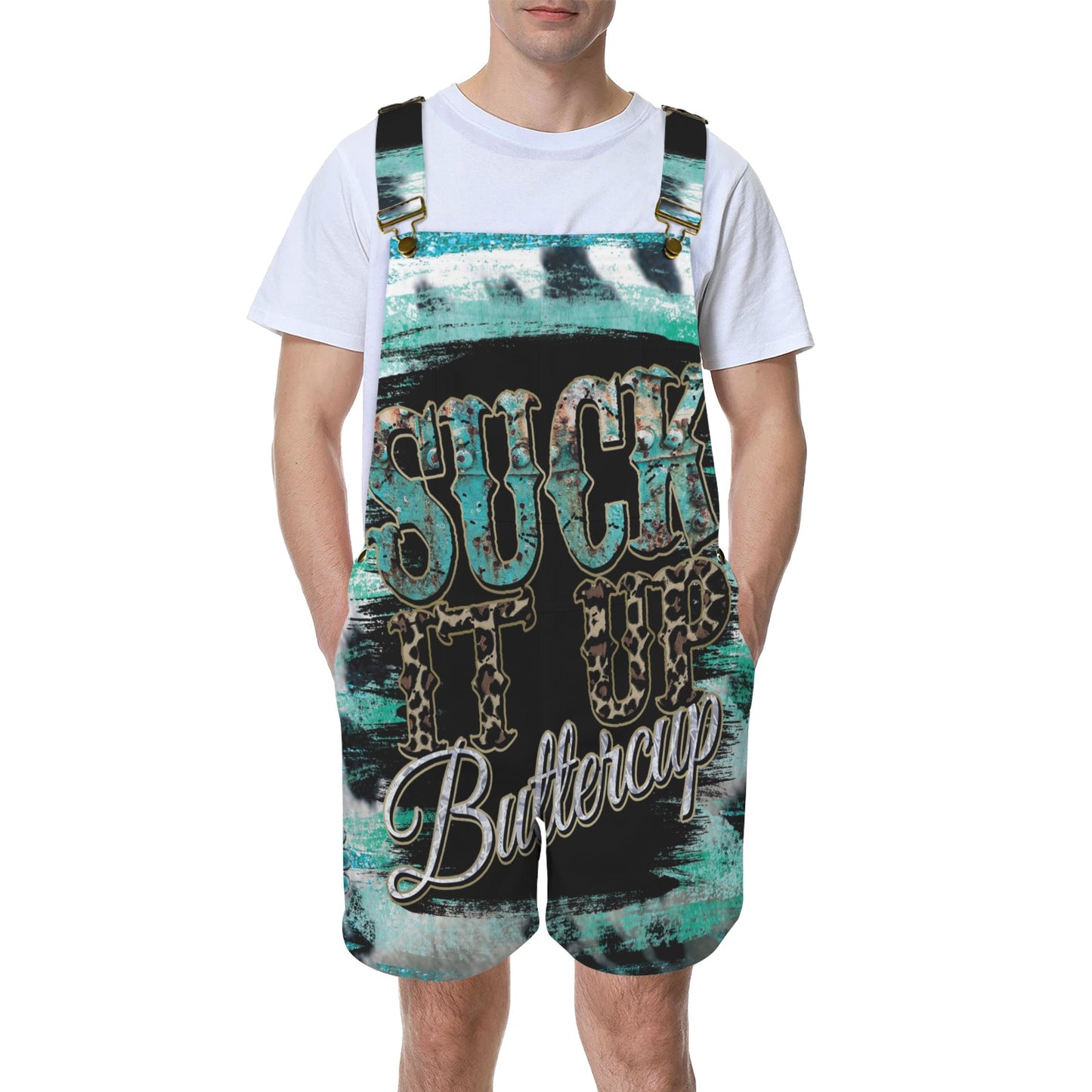 Suck it up Buttercup awd39 Unisex Shorts Suspender Jumpsuit