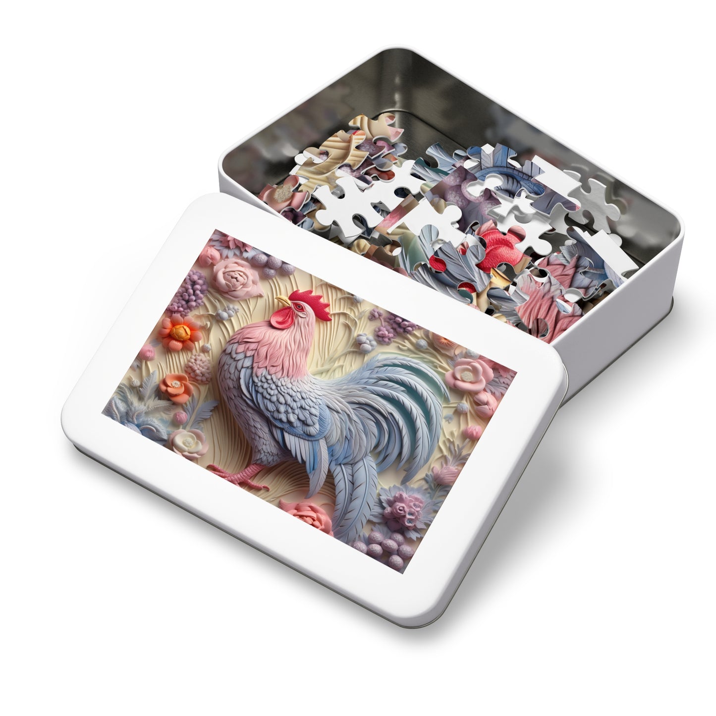 Jigsaw Puzzle, Chicken/Rooster, Personalised/Non-Personalised (30, 110, 252, 500,1000-Piece)