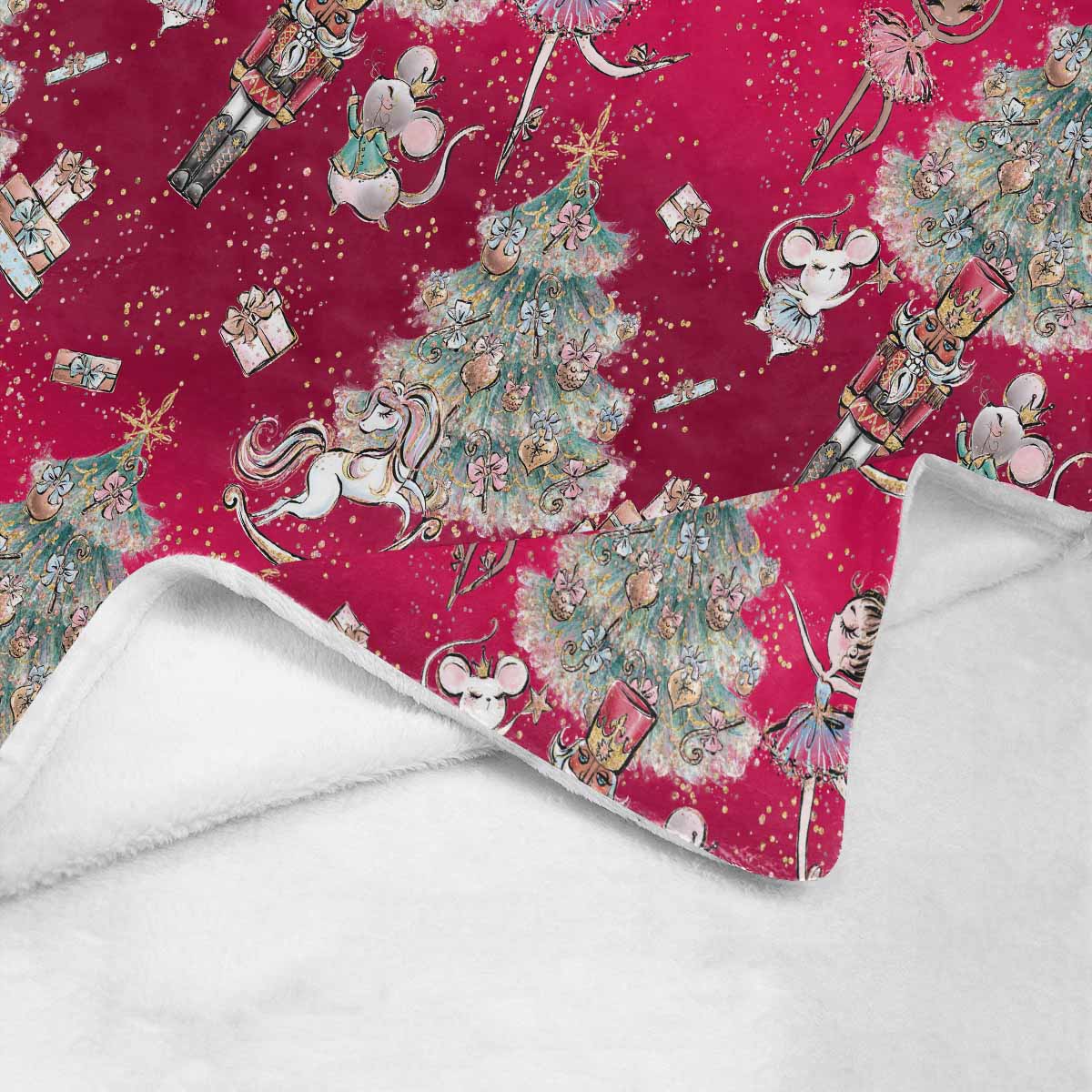 Red Christmas  Ultra-Soft Micro Fleece Blanket 40*50