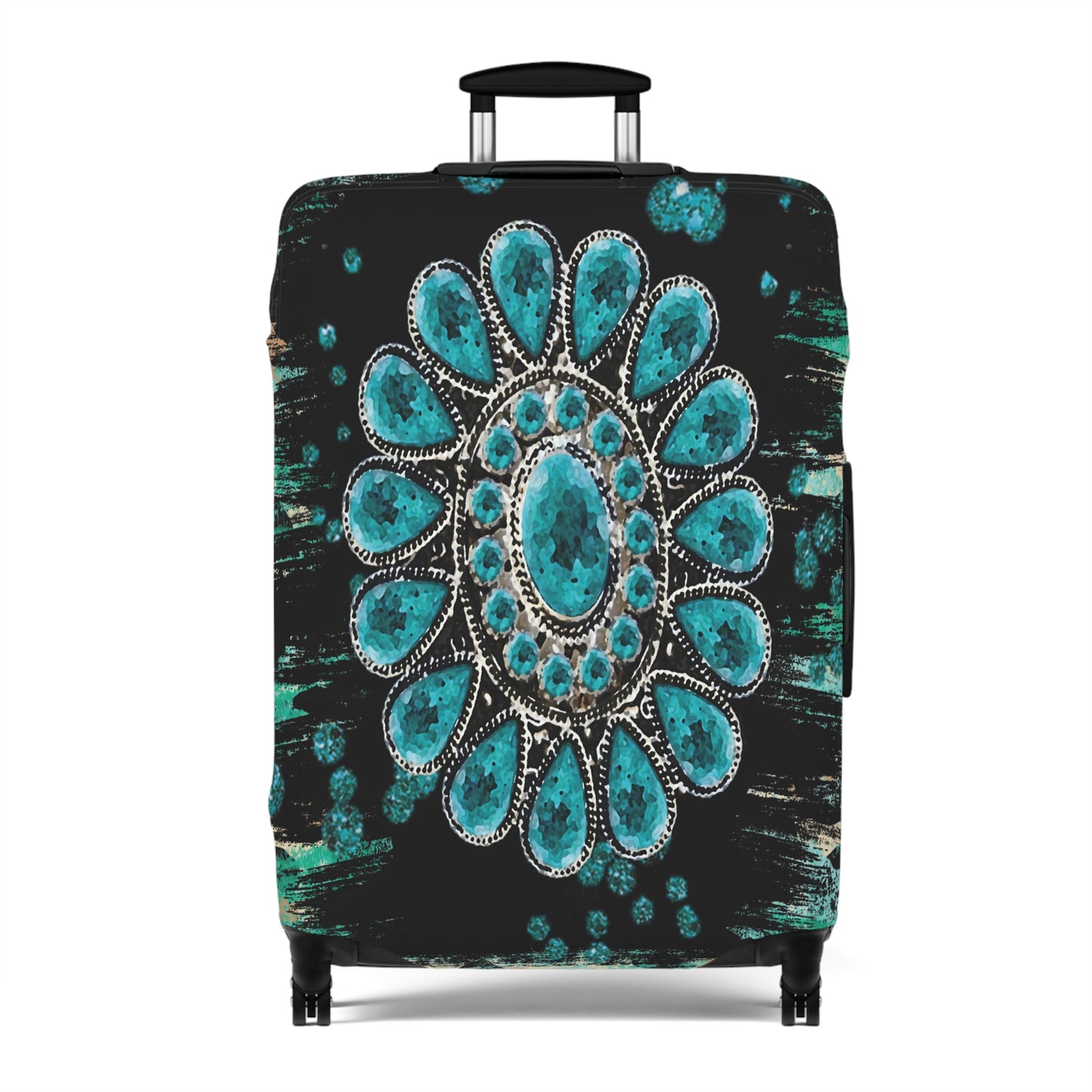 Luggage Cover, Country and Western, Turquoise, awd-038