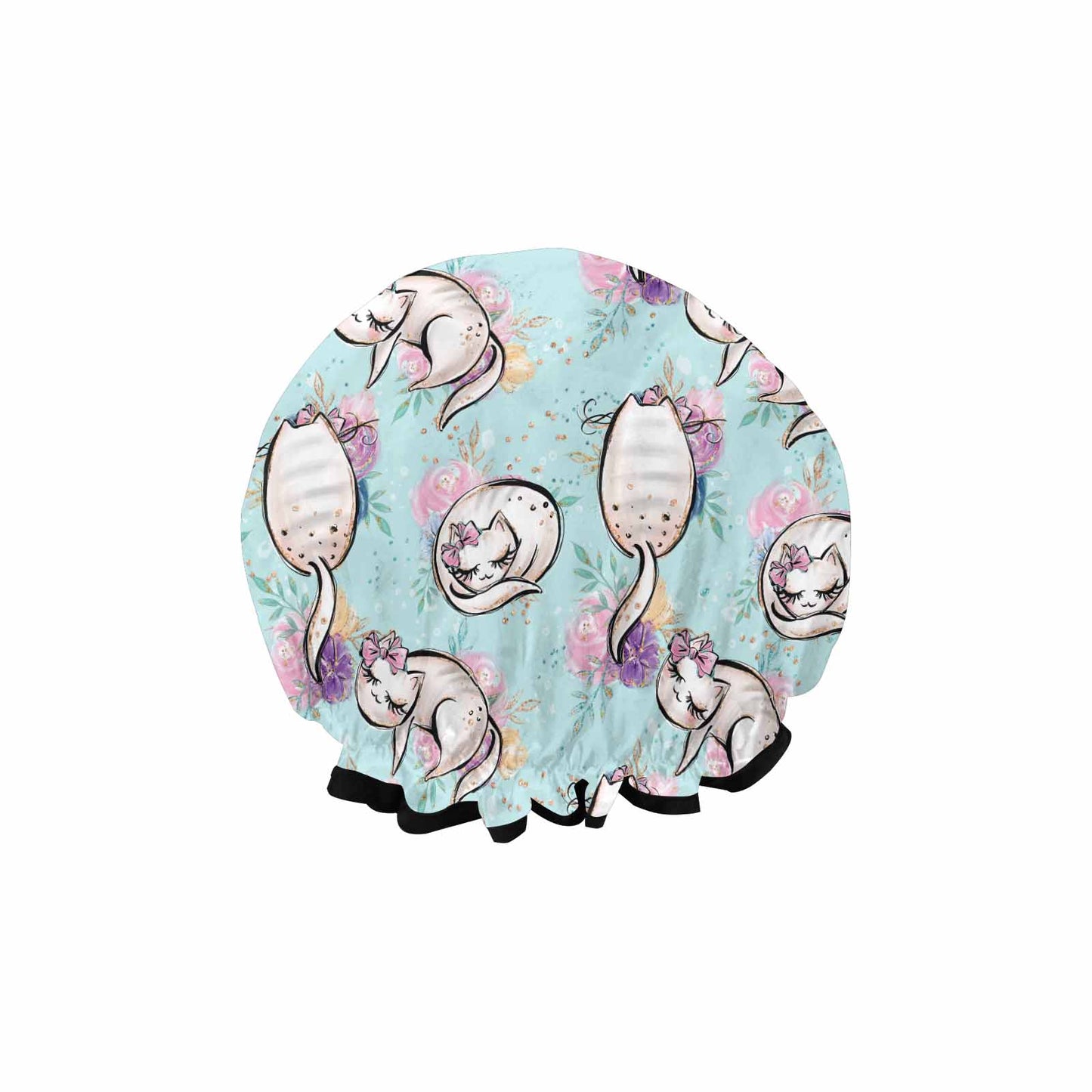 Blue Cats  Shower Cap