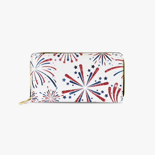 Long Type Zipper Purse, Fireworks, awd-606