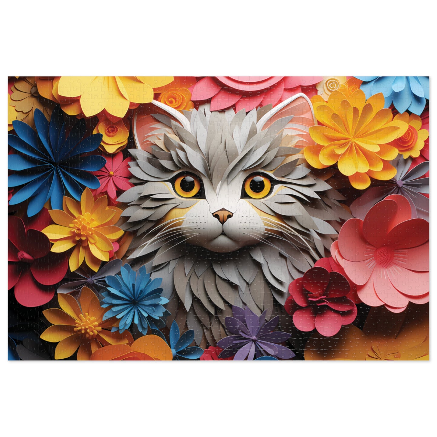 Jigsaw Puzzle, Cat, Personalised/Non-Personalised (30, 110, 252, 500,1000-Piece)