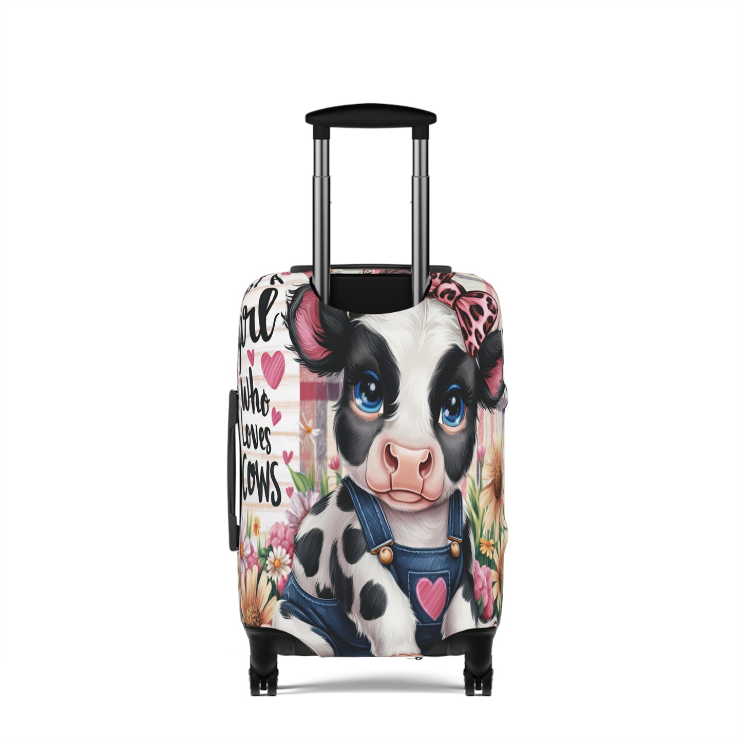 Luggage Cover, Just a Girl who Loves Cows, awd-3089