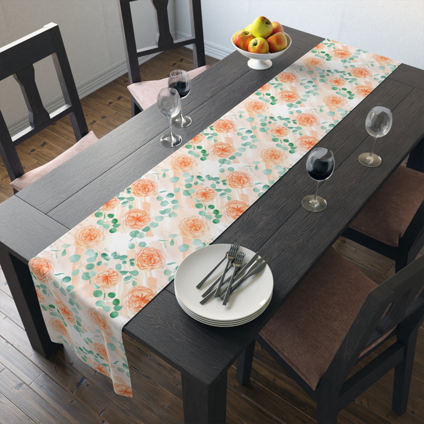 Australian Floral Table Runner, Cotton Twill and Poly Available