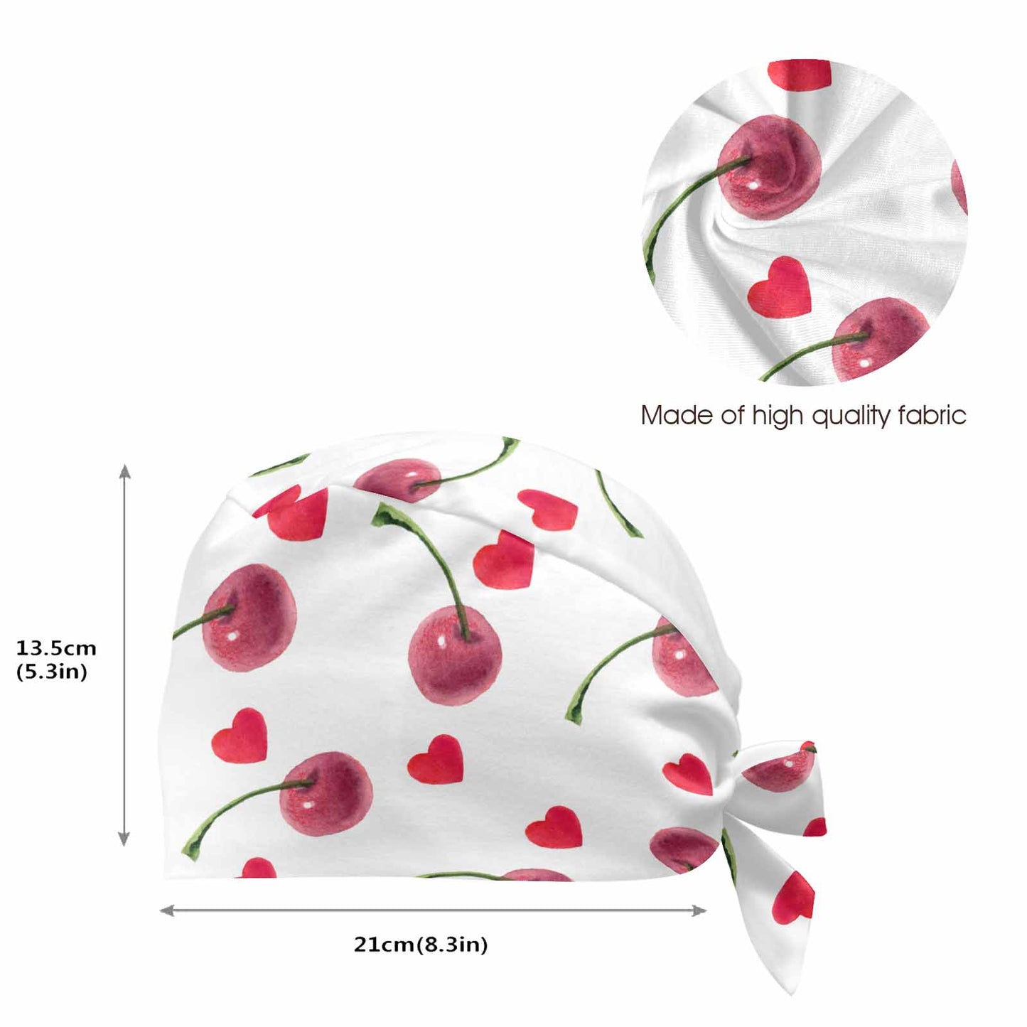 Nurse Scrub Cap Love Cherries  Scrub Cap