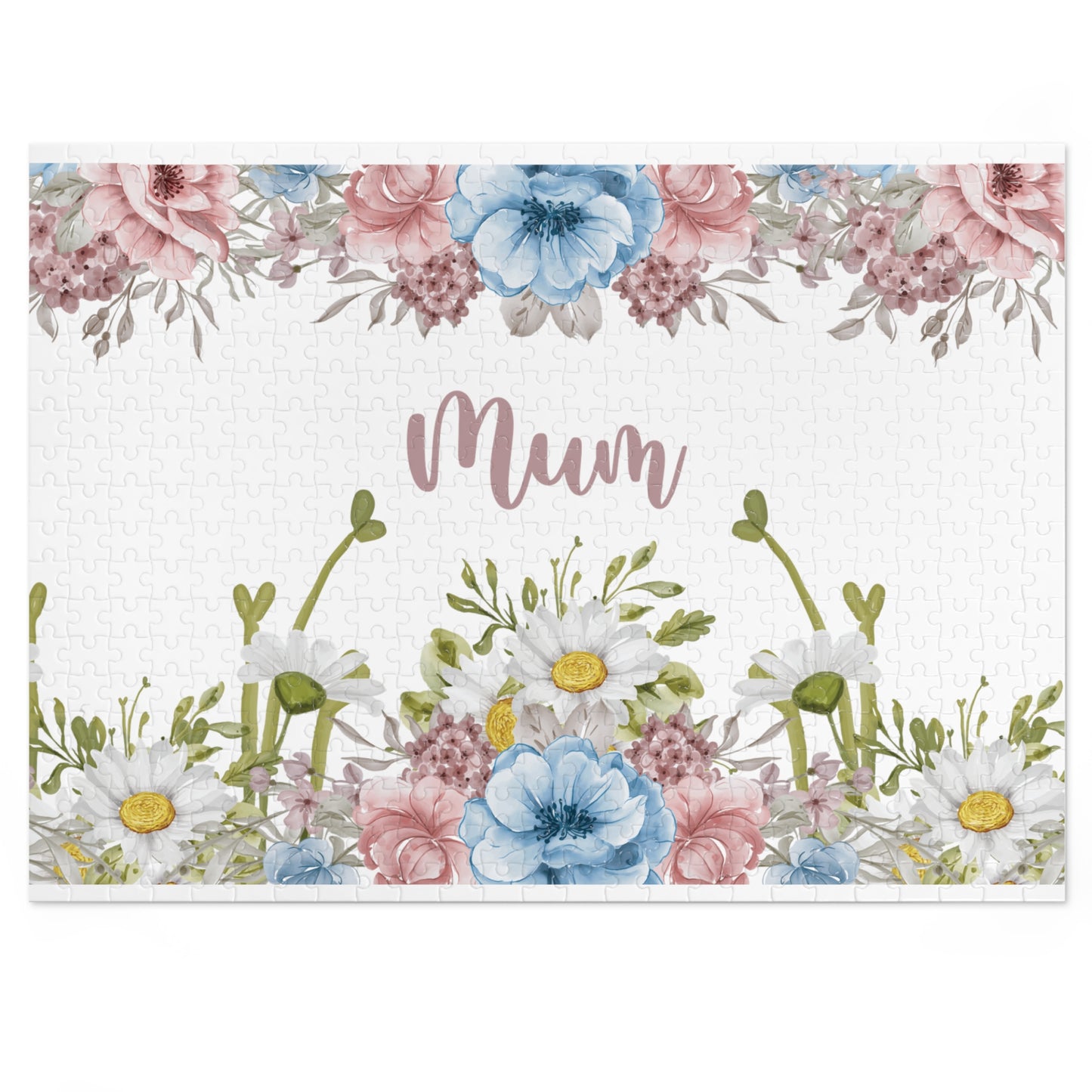 Jigsaw Puzzle, Floral, Mum, Personalised/Non-Personalised (30, 110, 252, 500,1000-Piece)