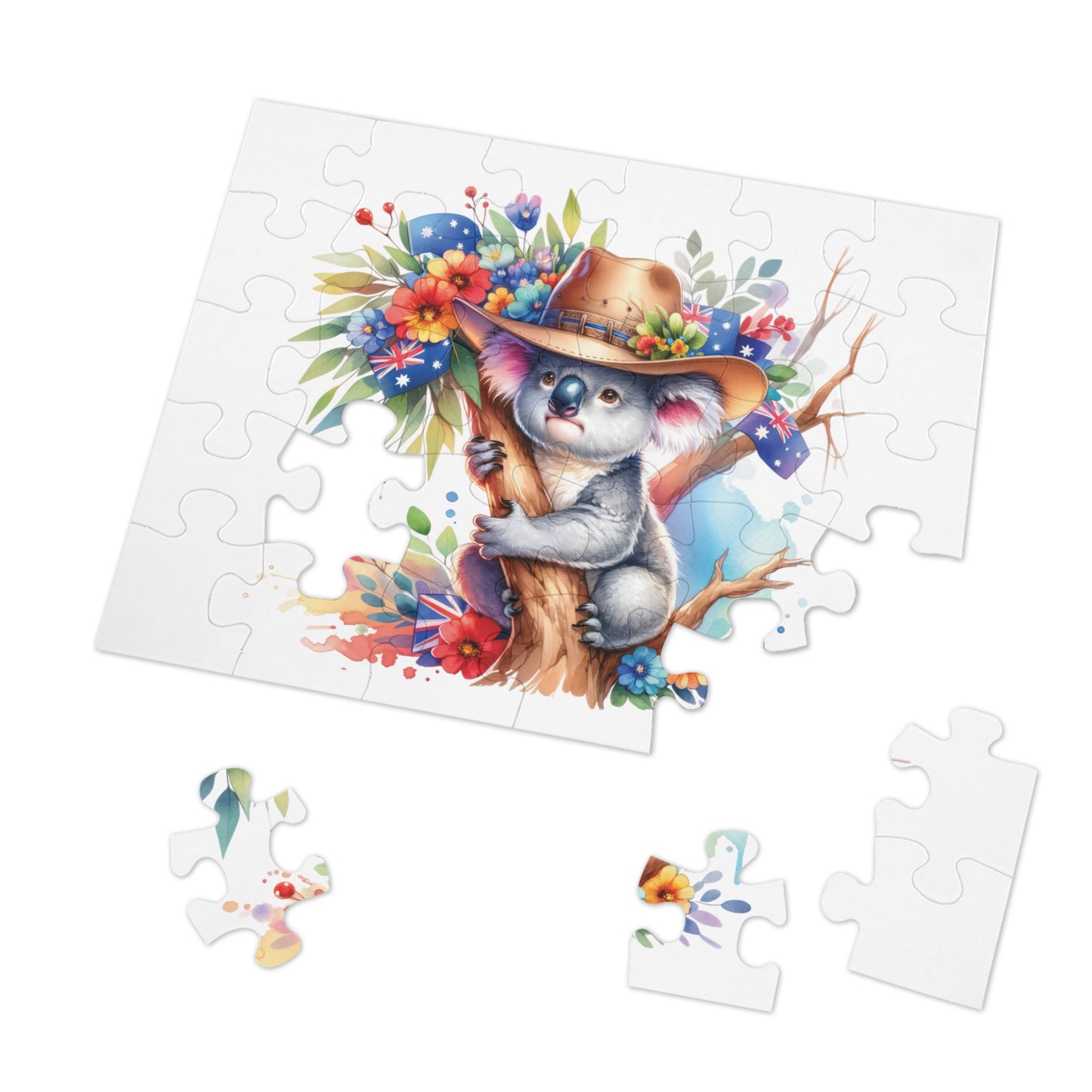 Jigsaw Puzzle in Tin, Australian Animals, Koala, Personalised/Non-Personalised, awd-1317 (30, 110, 252, 500,1000-Piece)