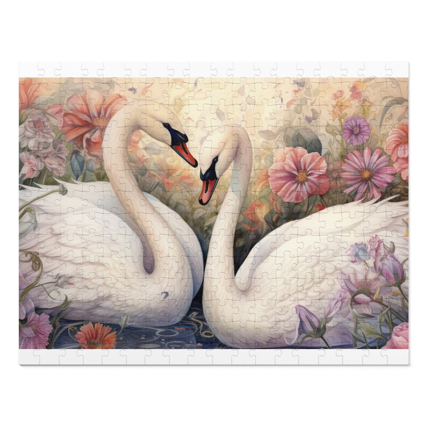 Jigsaw Puzzle, Swan, Personalised/Non-Personalised (30, 110, 252, 500,1000-Piece)