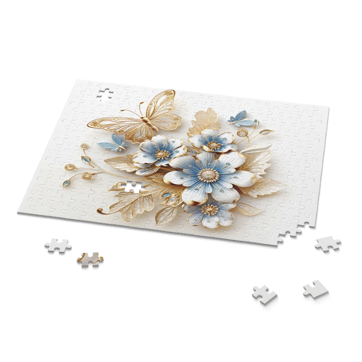 Personalised/Non-Personalised Puzzle, Floral (120, 252, 500-Piece)