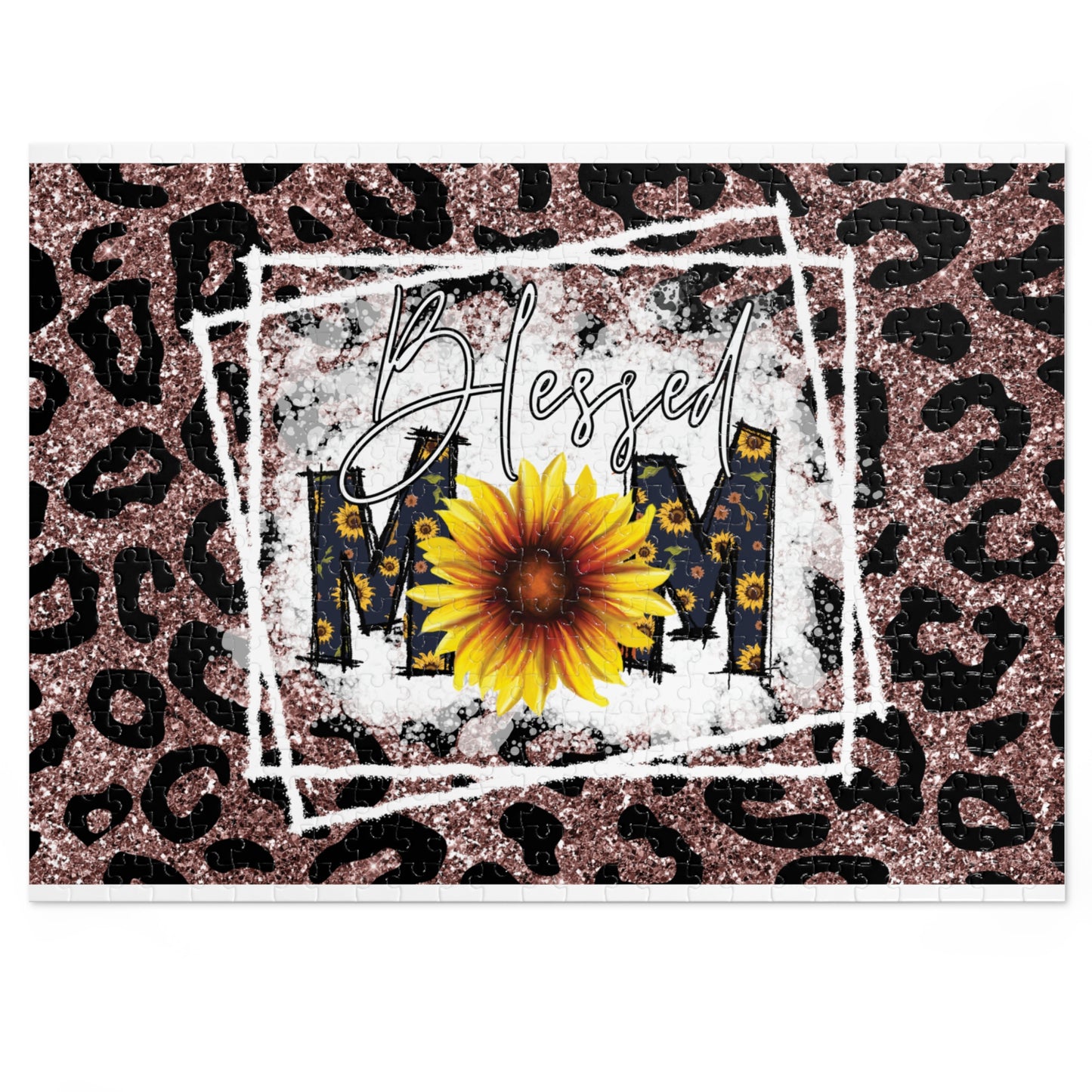 Jigsaw Puzzle, Sunflower, Mom, Personalised/Non-Personalised (30, 110, 252, 500,1000-Piece)