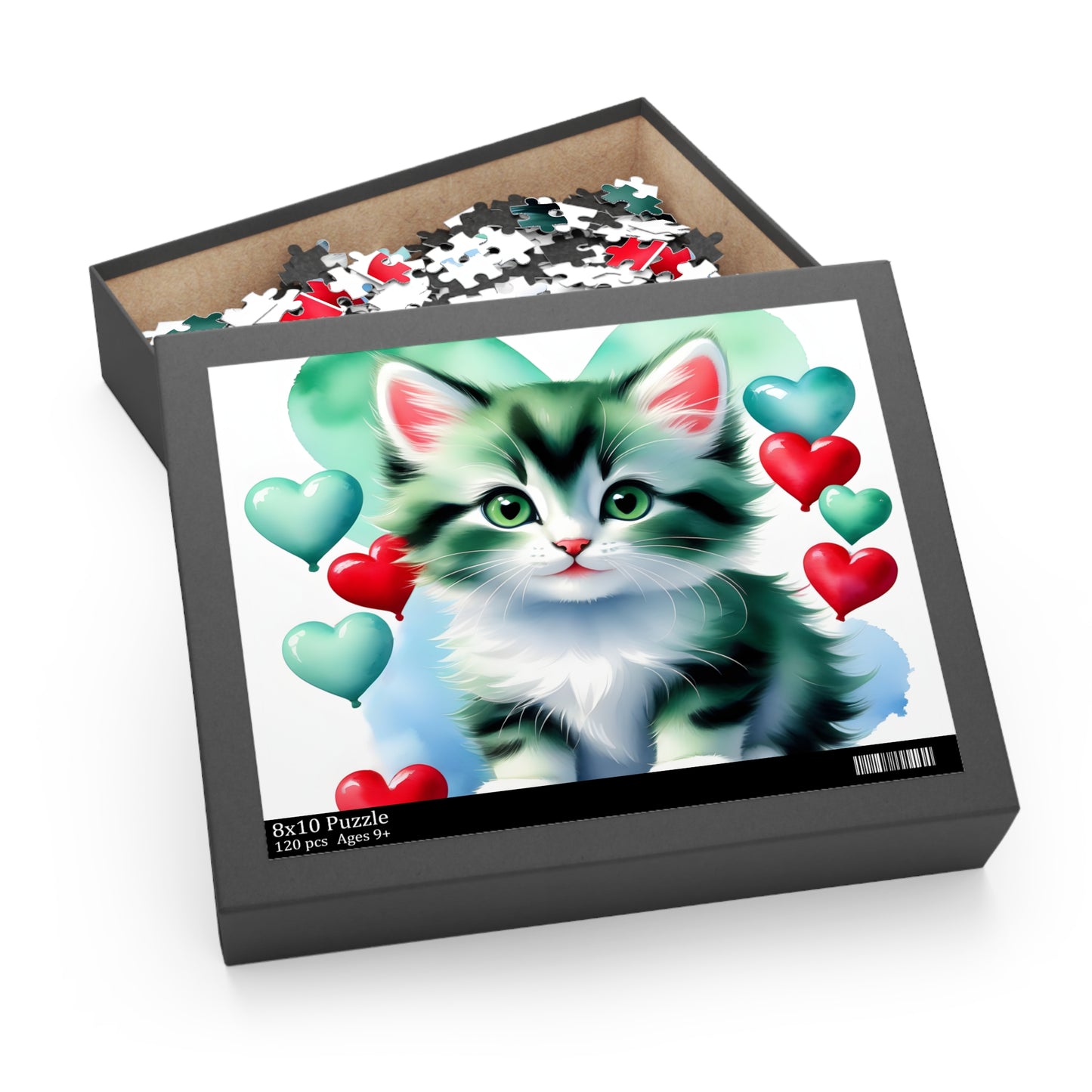 Personalised/Non-Personalised Puzzle, Cat (120, 252, 500-Piece)