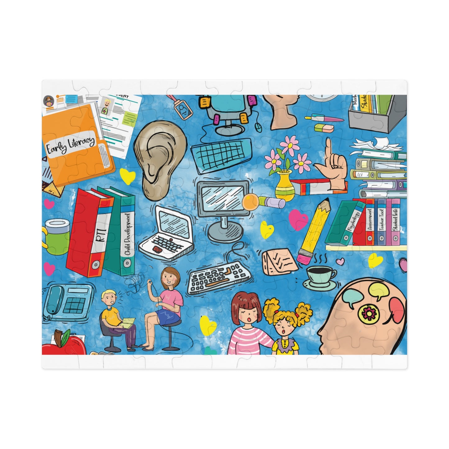 Jigsaw Puzzle, School Psychologist, Personalised/Non-Personalised (30, 110, 252, 500,1000-Piece)