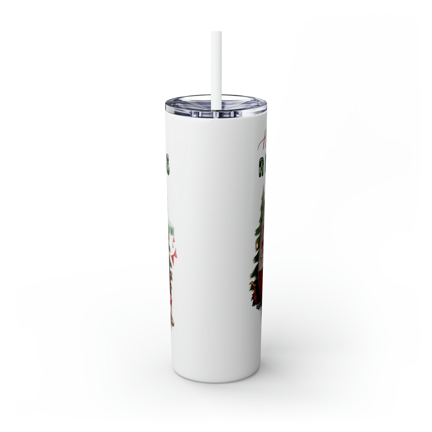 Skinny Tumbler with Straw, 20oz, Have Yourself A Merry Little Christmas, awd-826