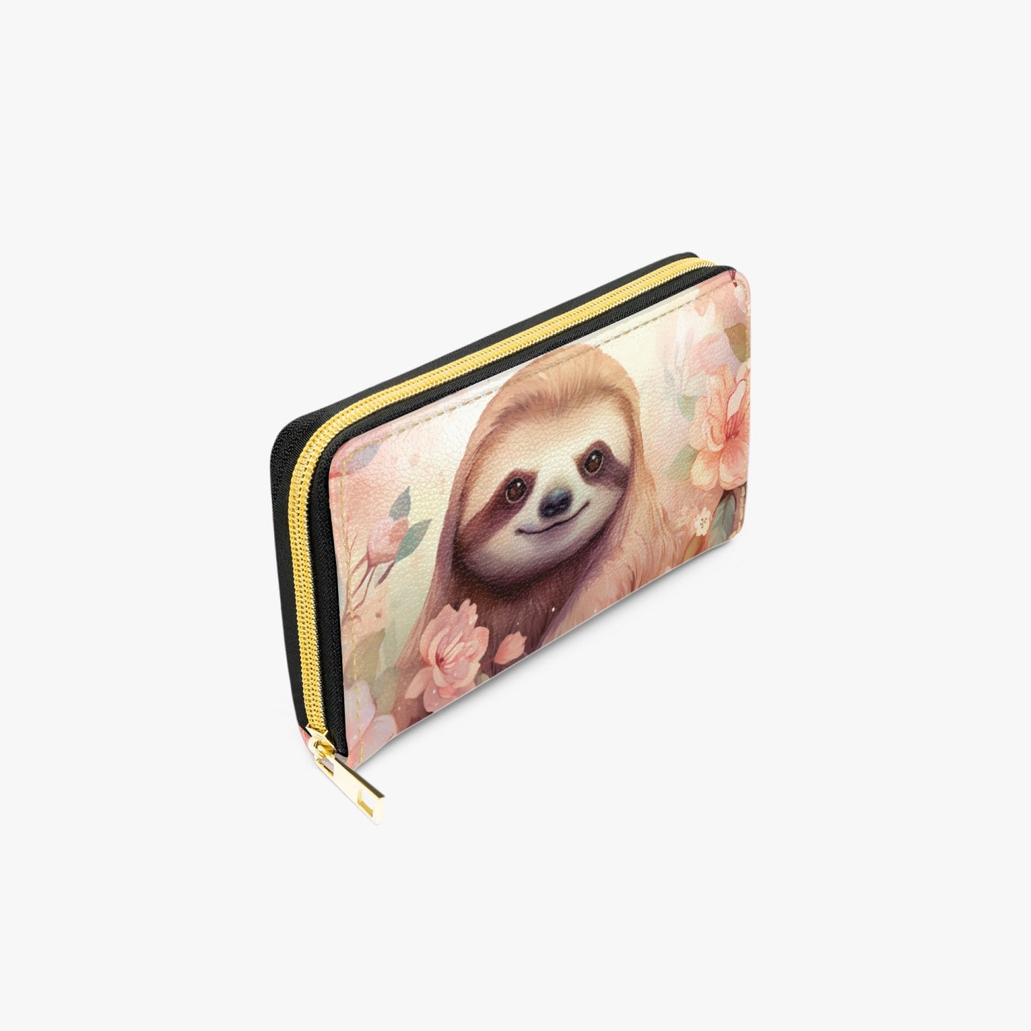 Long Type Zipper Purse - Sloth