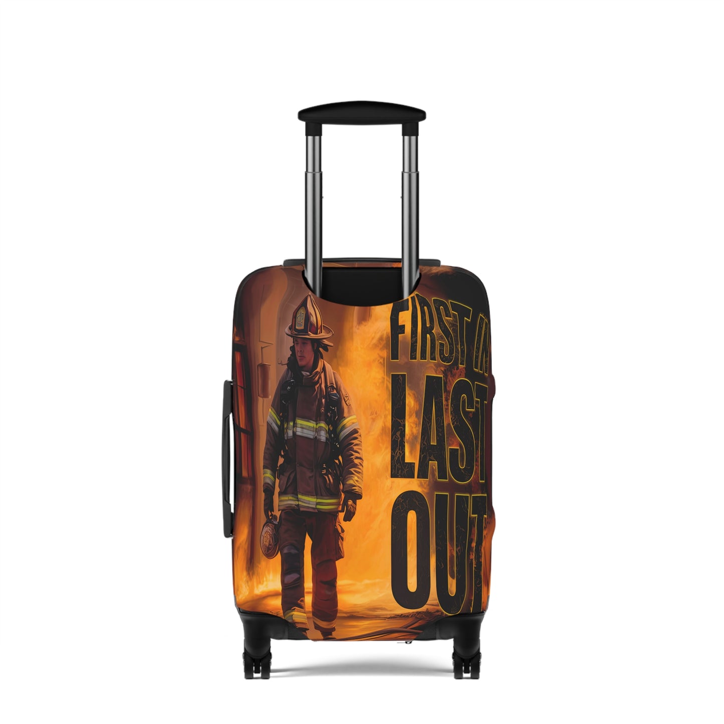 Luggage Cover, Fireman, First in Last Out, awd-1669