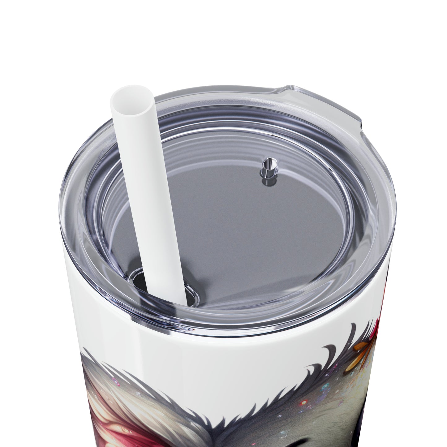 Skinny Tumbler with Straw, 20oz, Australian Animal, Koala, Fairy, awd-1326