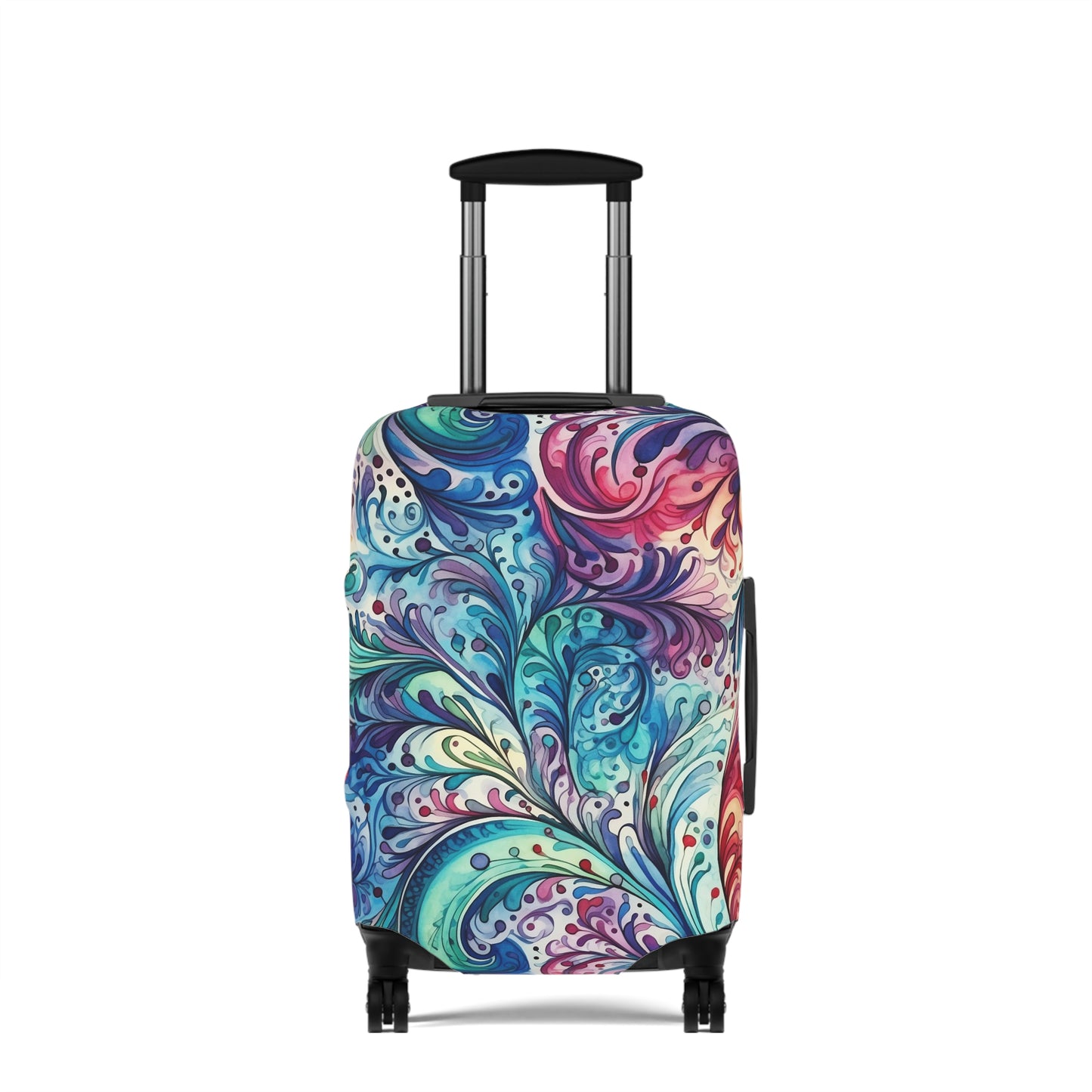 Luggage Cover, Rainbow Paisley