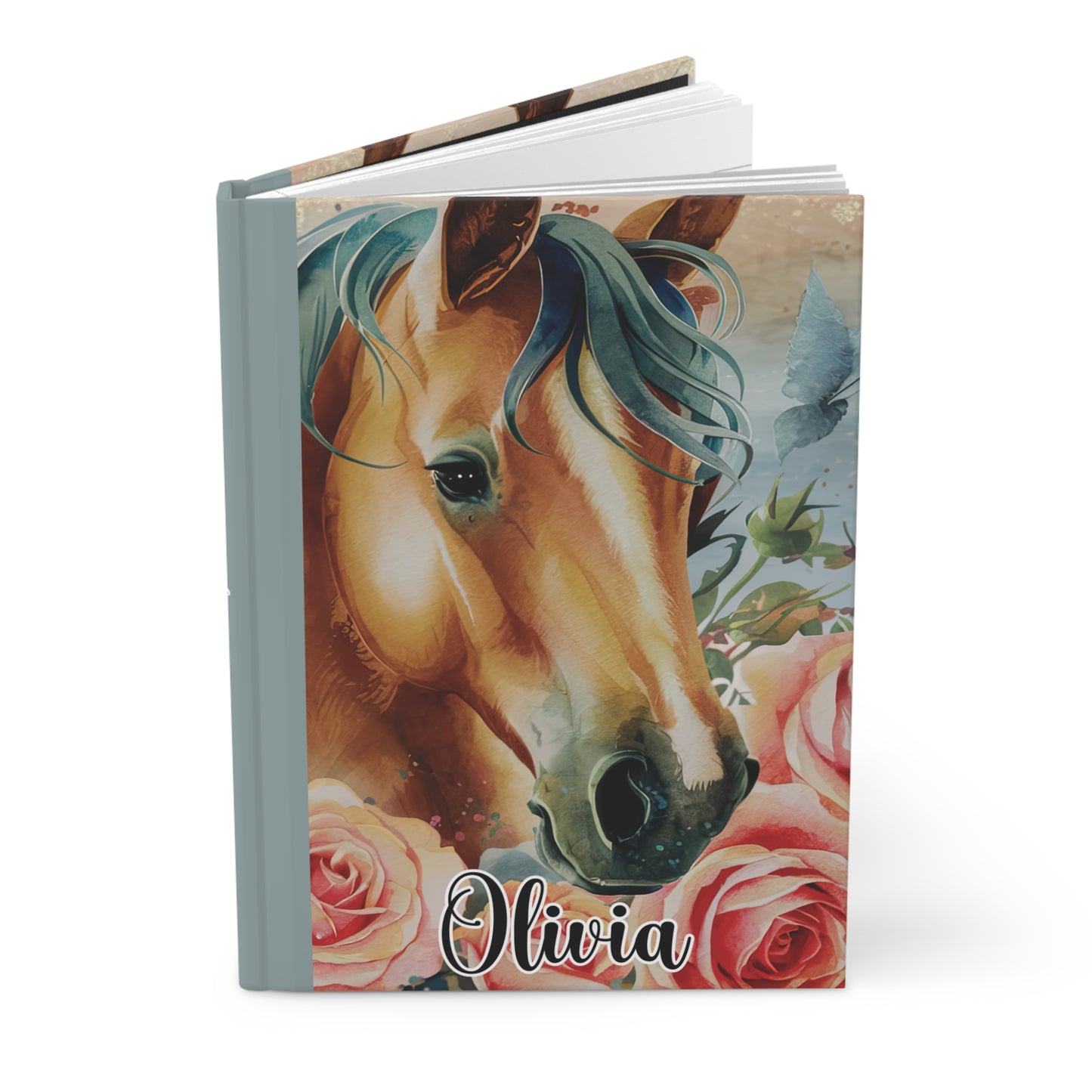 Personalised Hardcover Journal Matte, Country and Western, Horse, awd-1720