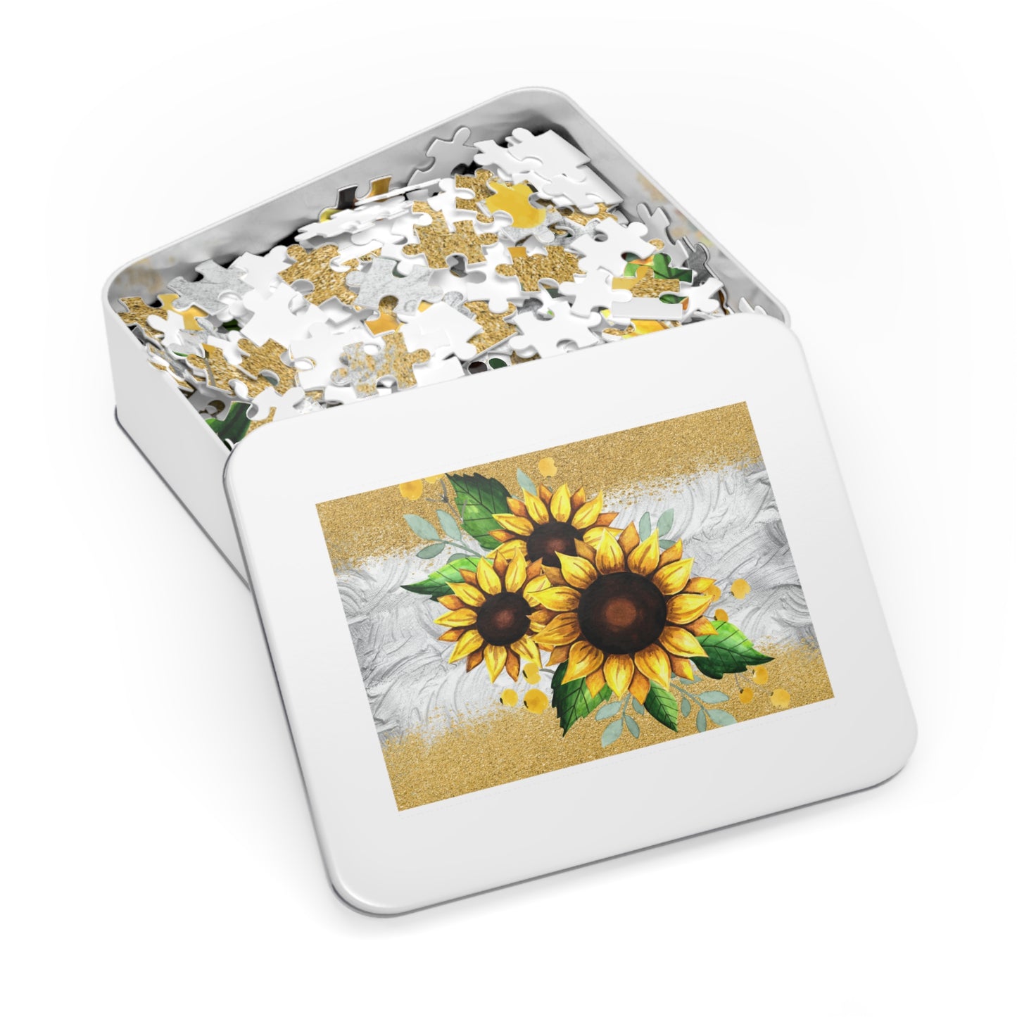 Jigsaw Puzzle, Sunflower, Personalised/Non-Personalised (30, 110, 252, 500,1000-Piece)