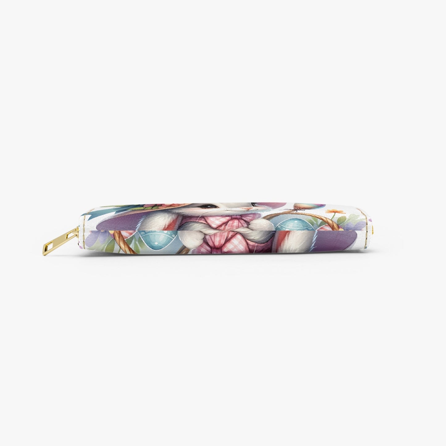 Long Type Zipper Purse, Easter, Rabbit, awd-1343