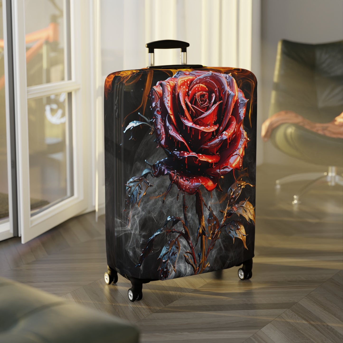 Luggage Cover, Red Rose, awd-3069