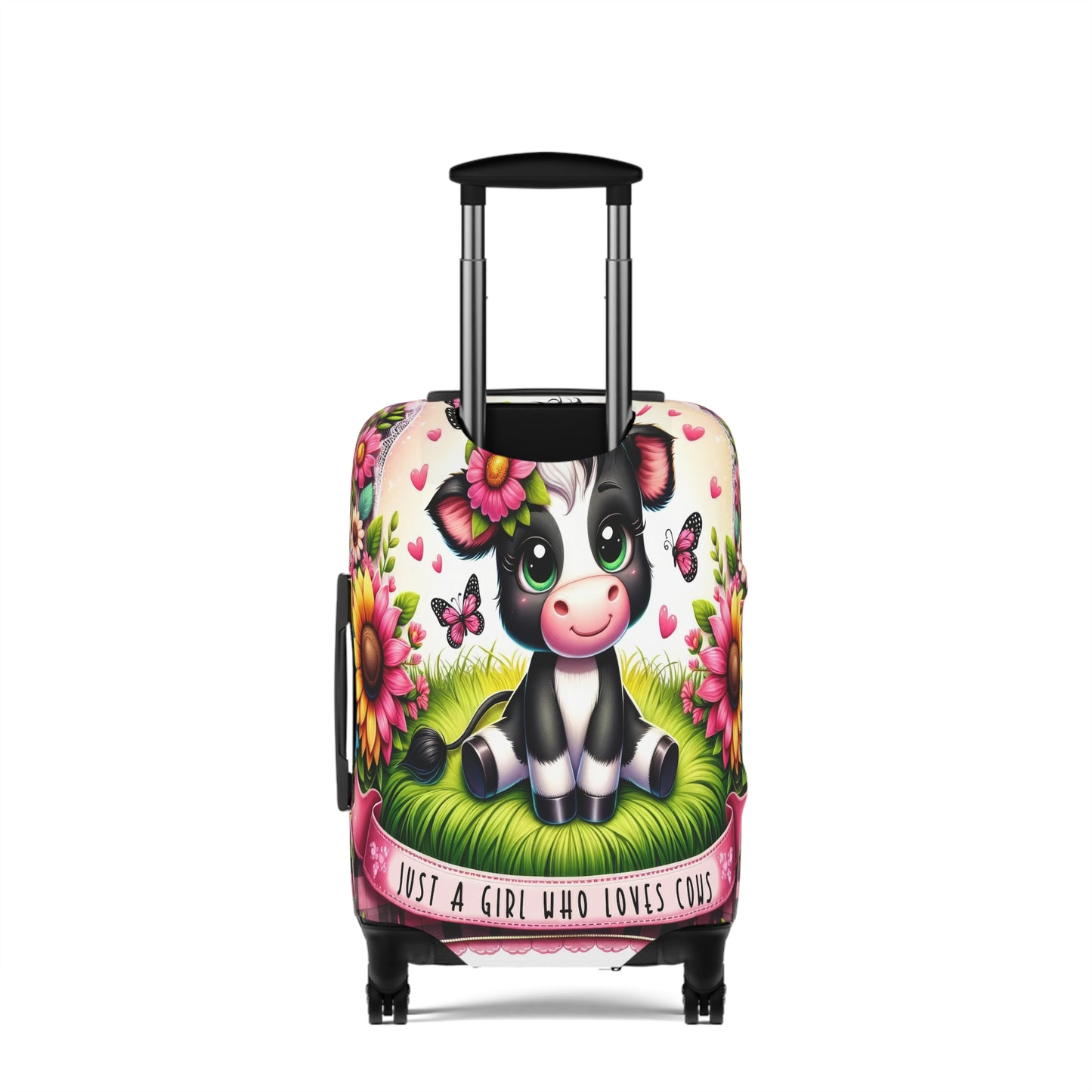 Luggage Cover, Just a Girl who Loves Cows, awd-1492