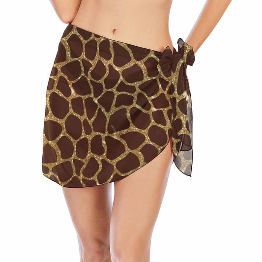 Animal Print 4  Women's Beach Sarong Wrap