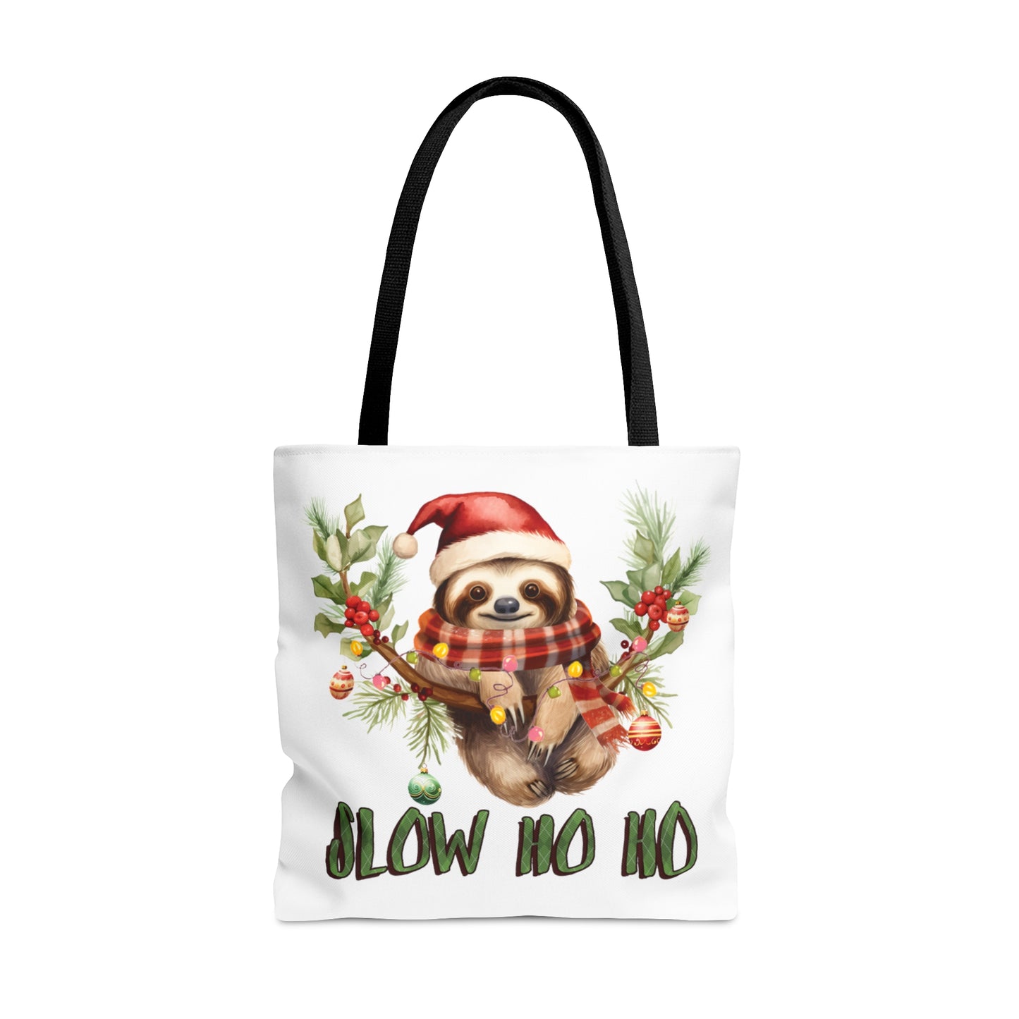 Tote Bag, Christmas, Sloth, Personalised/Non-Personalised Tote bag