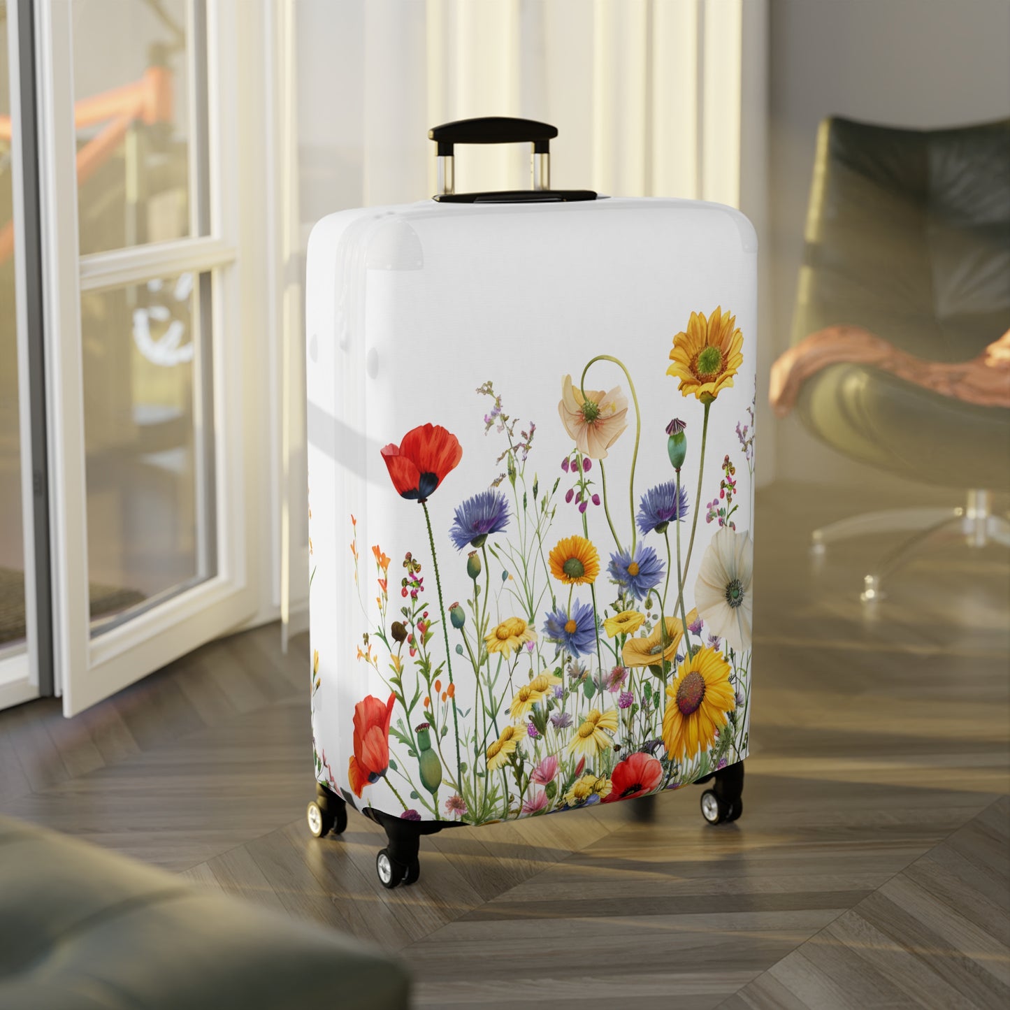 Luggage Cover, Floral, Wildflowers, awd-3044