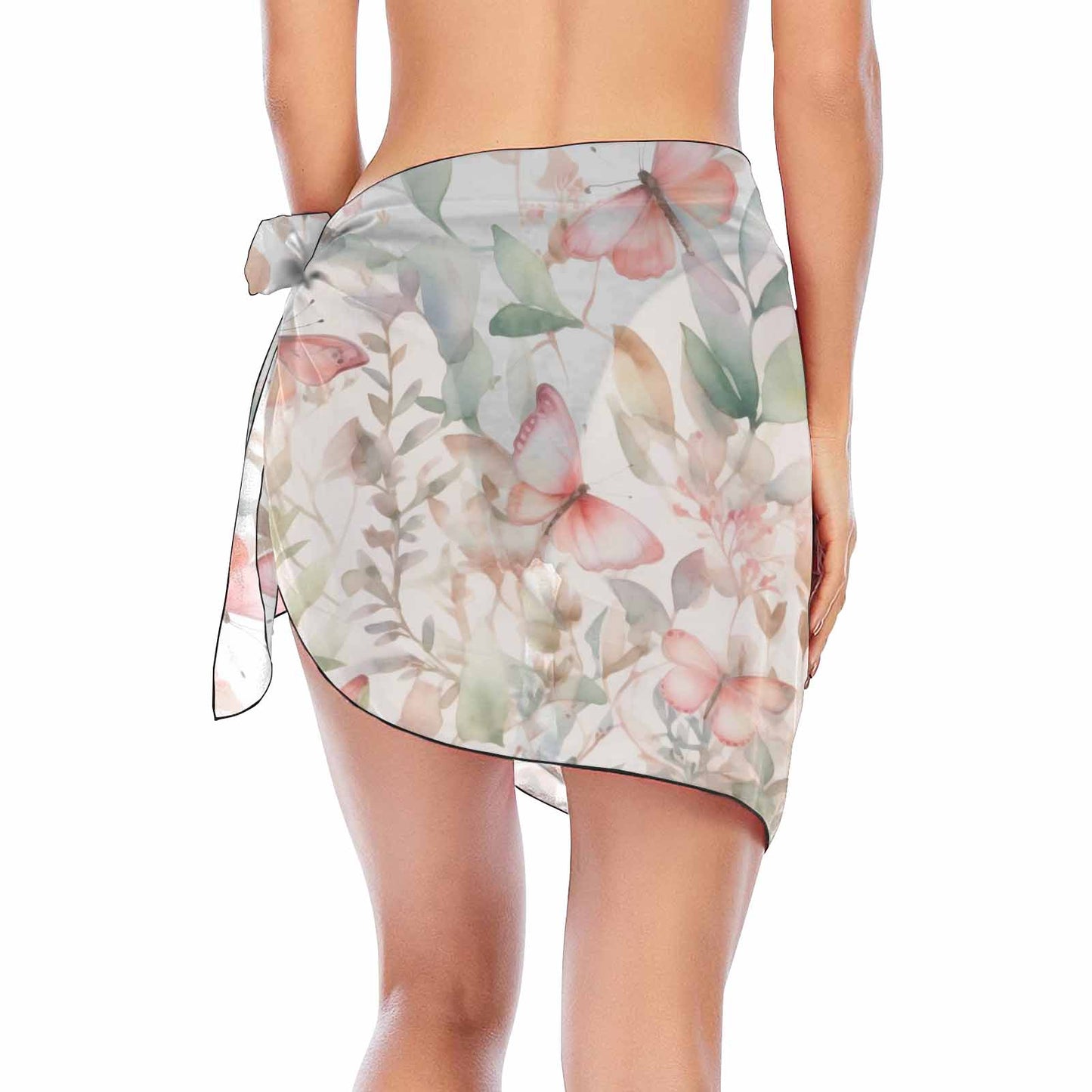 Pastel Butterflies  Women's Beach Sarong Wrap