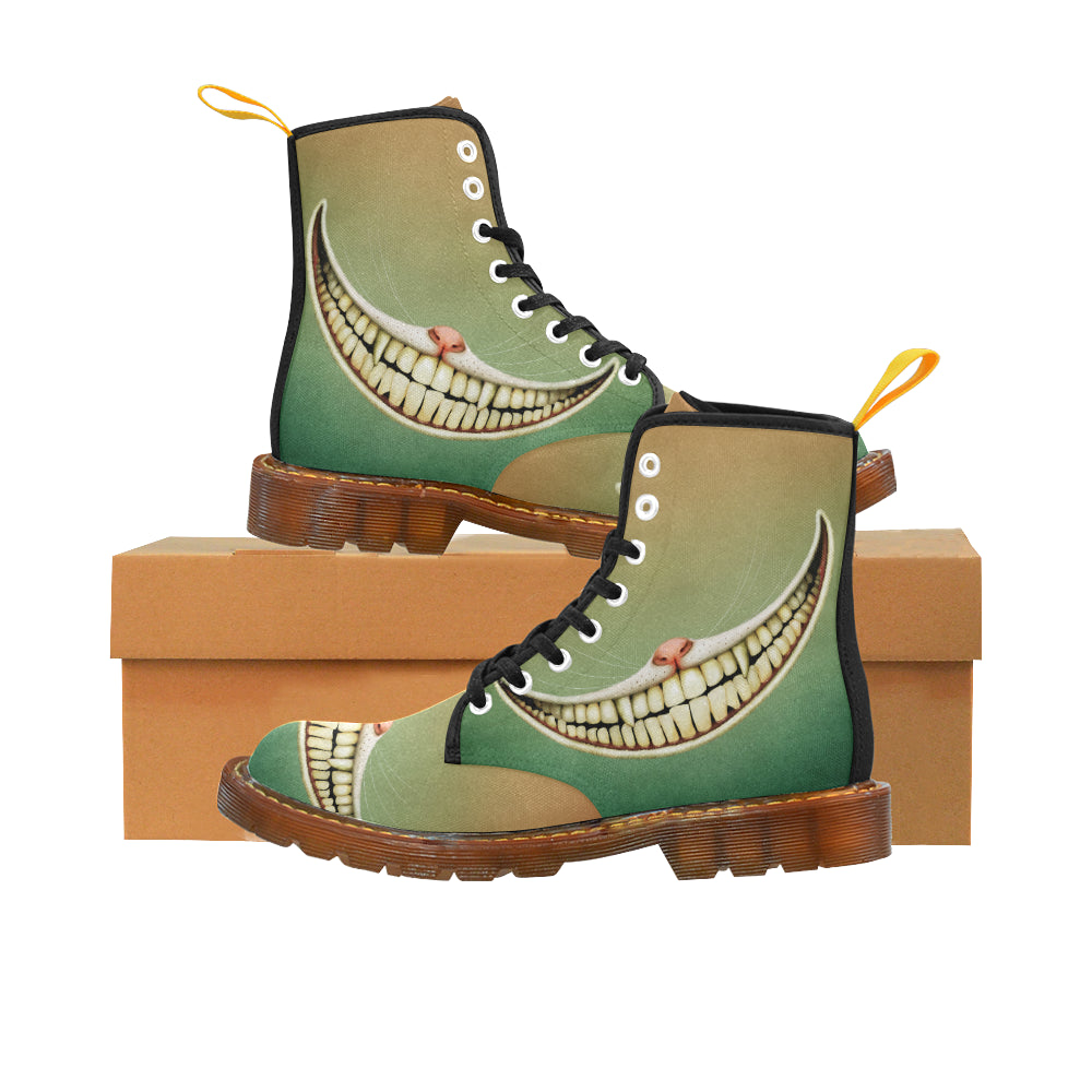 fairy tale Wonderland Smile Cheshire Cat honey Martin Boots For Men Model 1203H