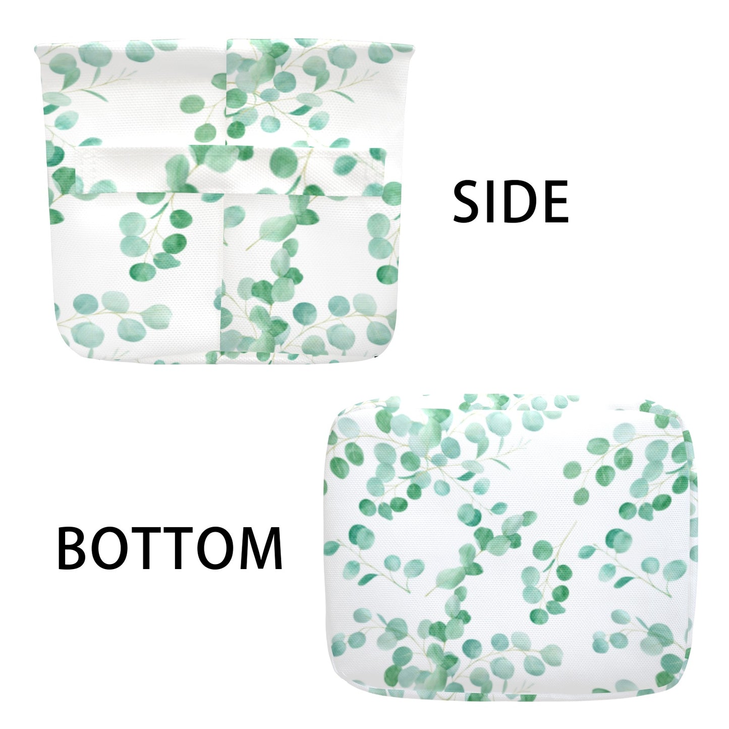 Australian Eucalyptus Leaves Large Print Fabric Storage Basket