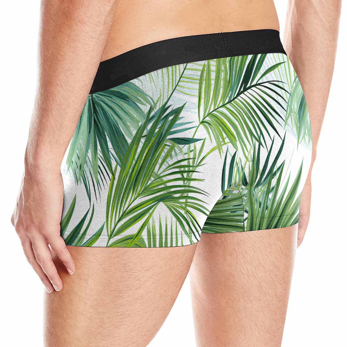 Green Palm Leaves AUS Men's Boxer Briefs (Made In AUS)