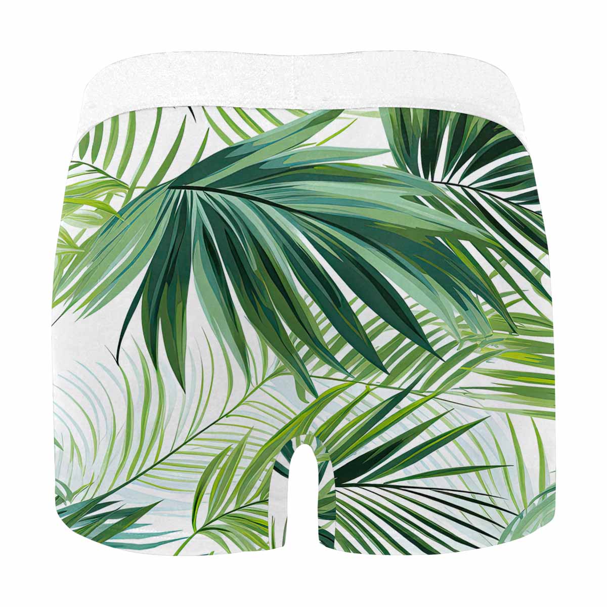 Green Palm Leaves Men's All Over Print Boxer Briefs (Made In AUS)