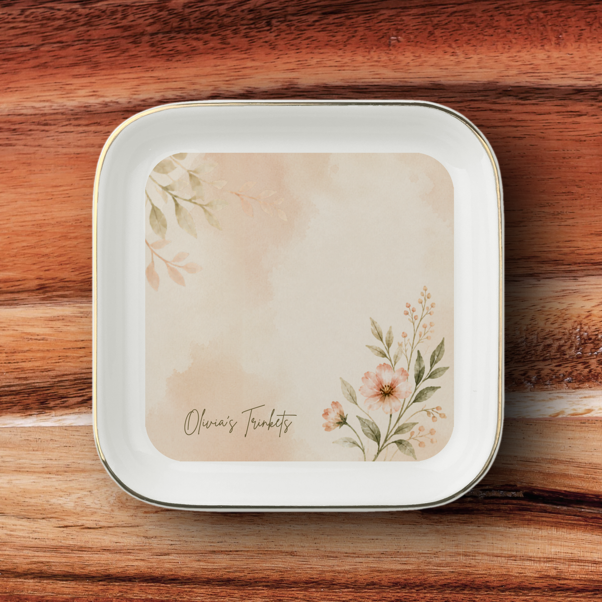 Personalised Jewelry Dish, Custom Name Ceramic Trinket Dish, Personalised Gift, Jewellery Holder, Birthday or Christmas Gift