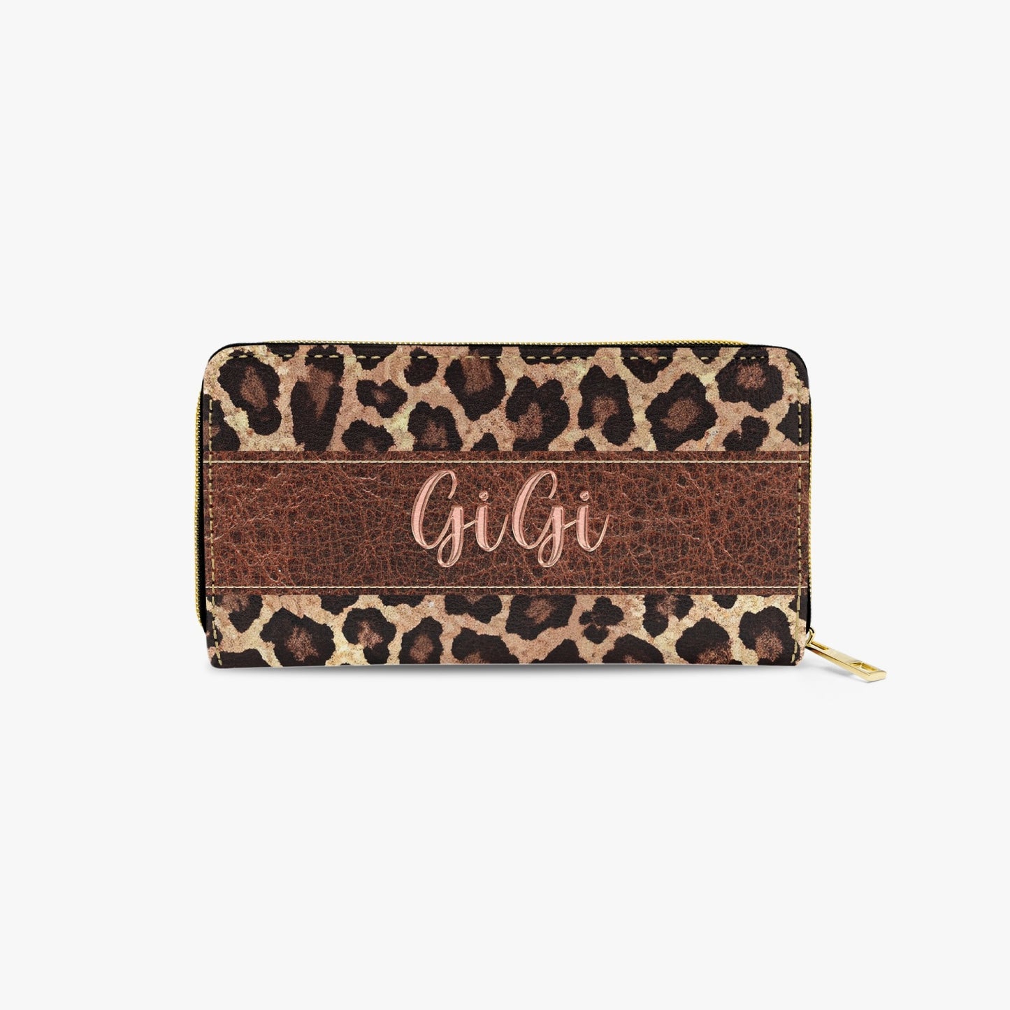 Long Type Zipper Purse - Leopard Print - GiGi