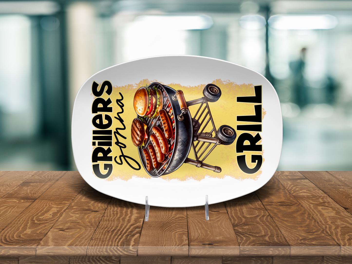 Grillers Gonna Grill 10"x14" Platter