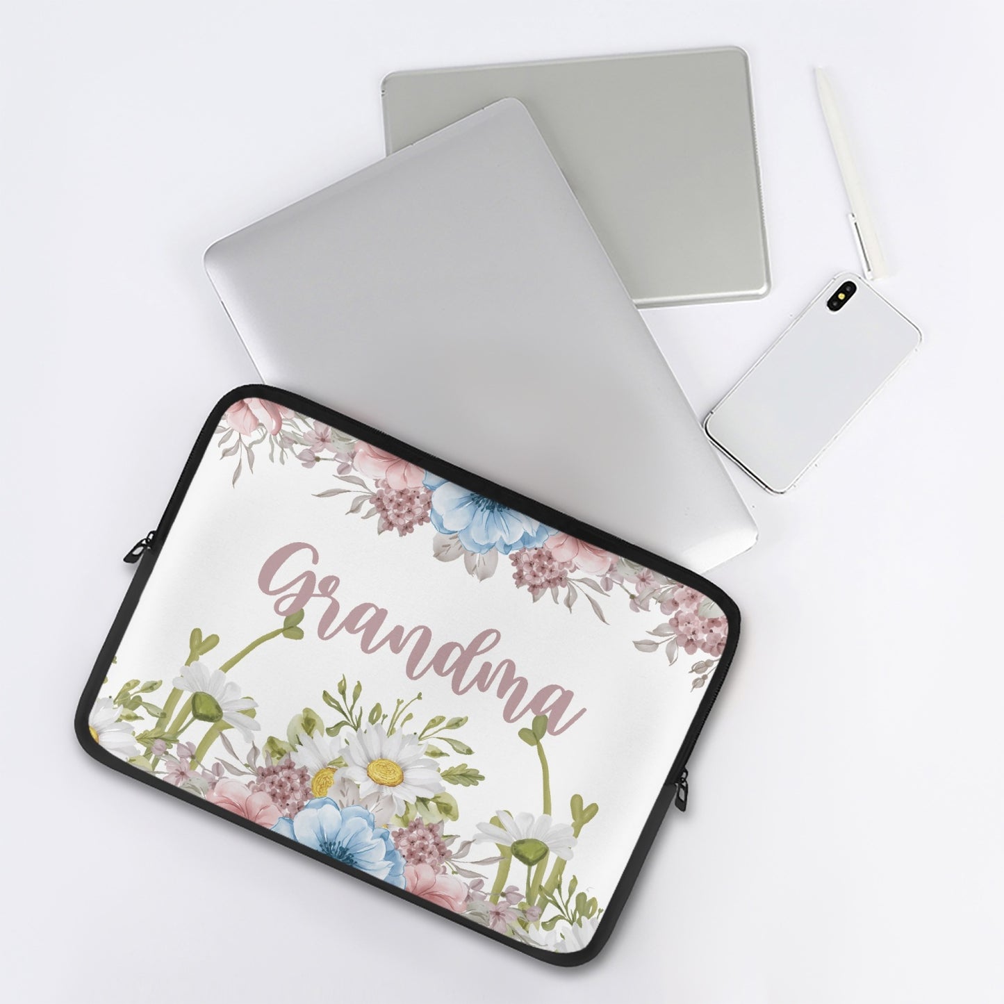 Laptop Sleeve - without handles - Floral - Grandma