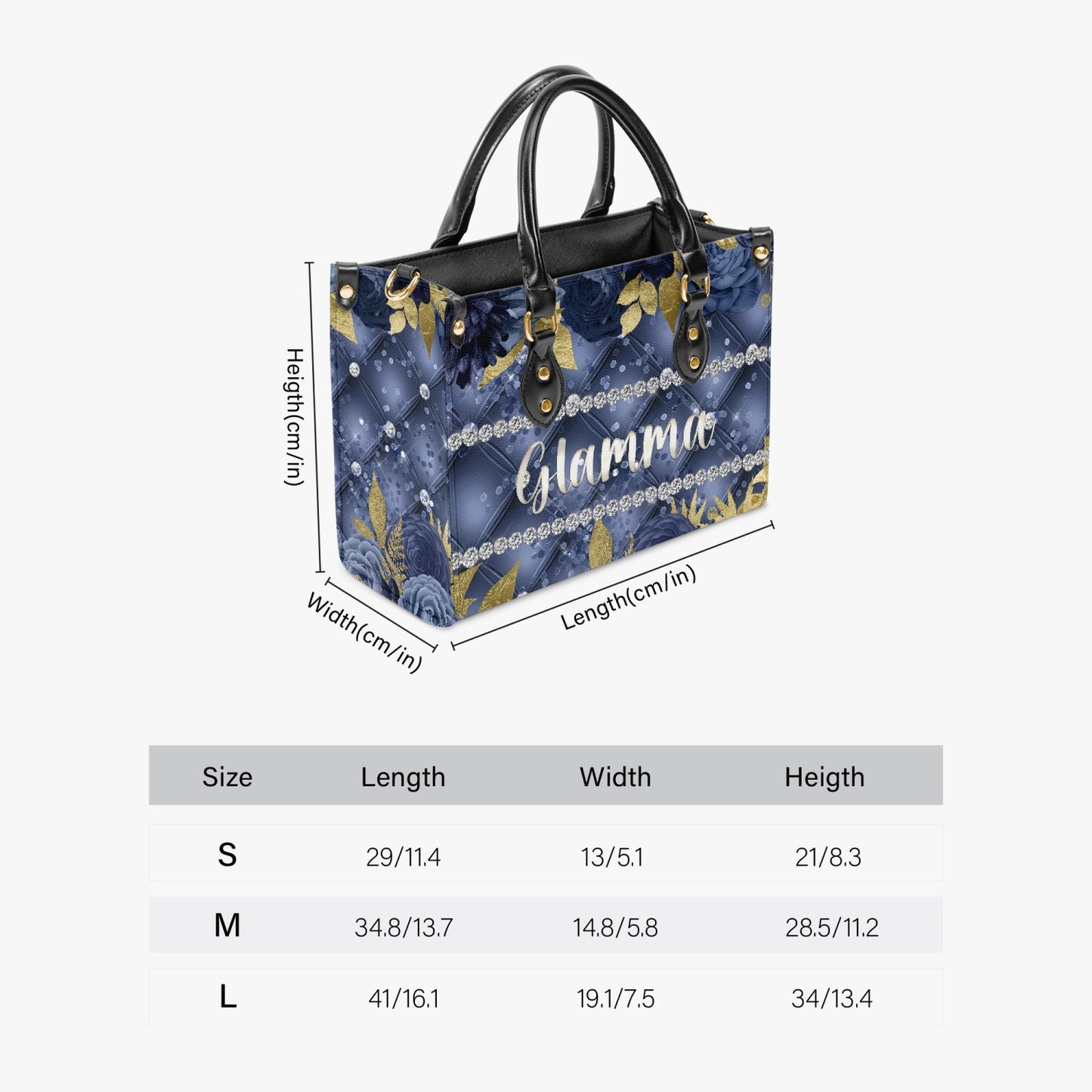 Women's Tote Bag - Navy Floral - Glamma