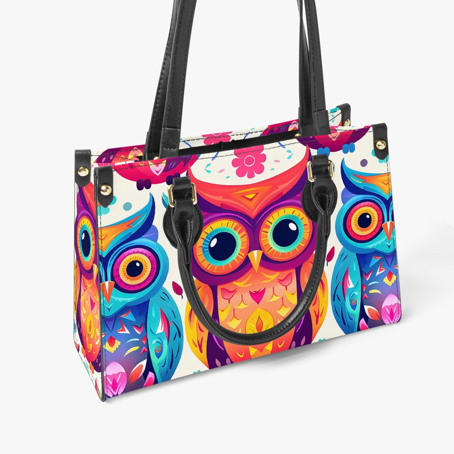 Women's Tote Bag - Long Strap - Owls